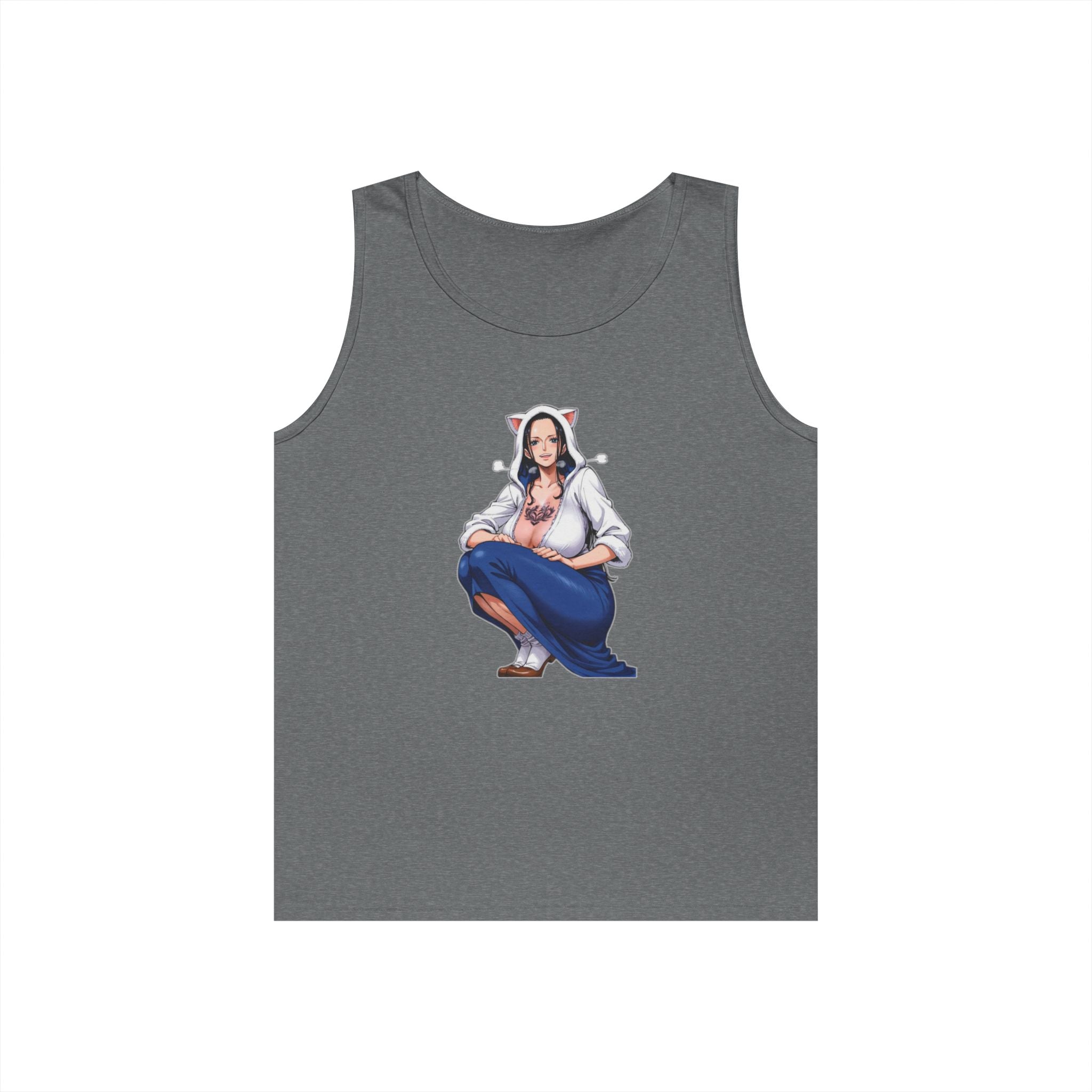 Nico Robin Catgirl Casual Anime Heavy Cotton Tank Top