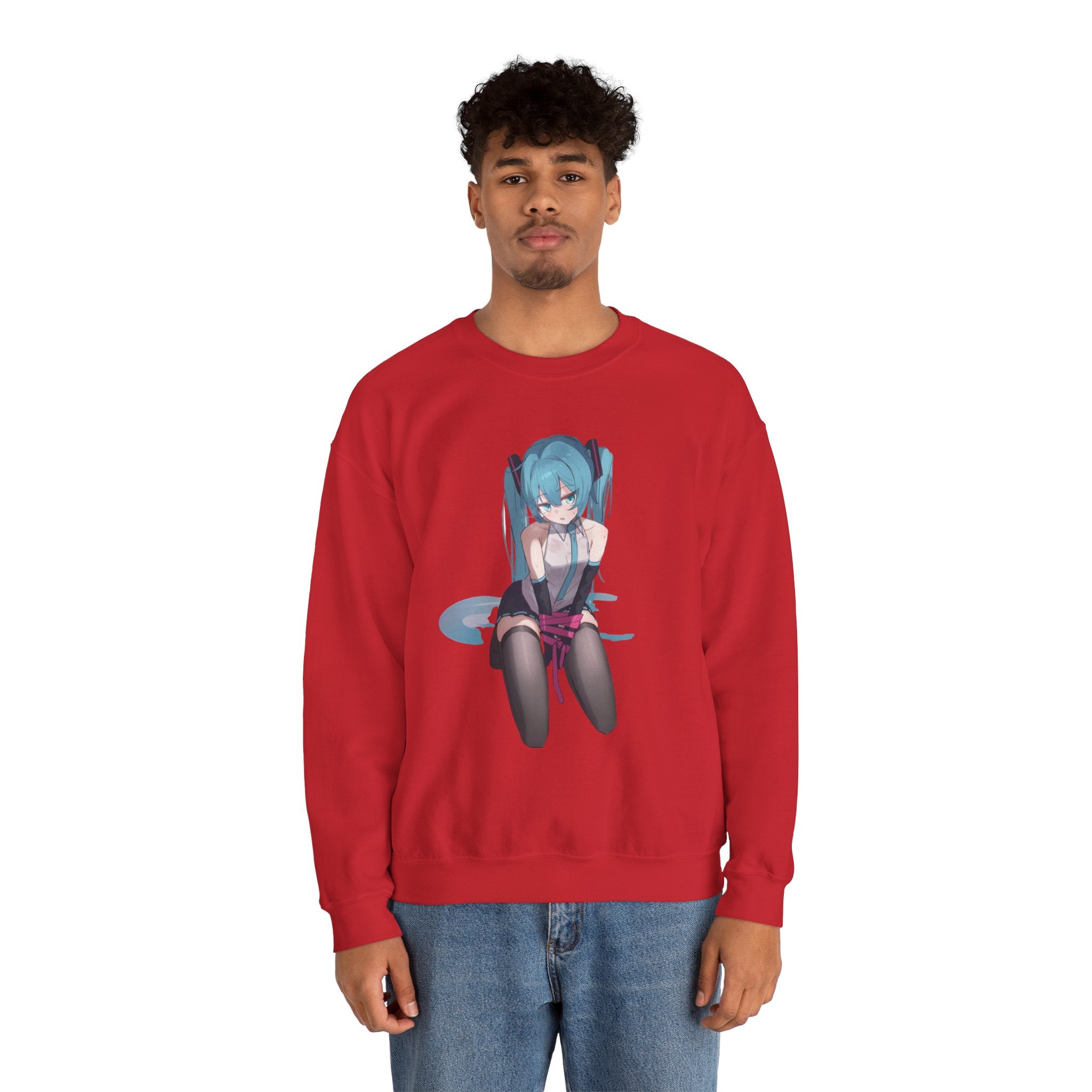 Hatsune Miku Bound Cute Anime Unisex Heavy Blend™ Crewneck Sweatshirt