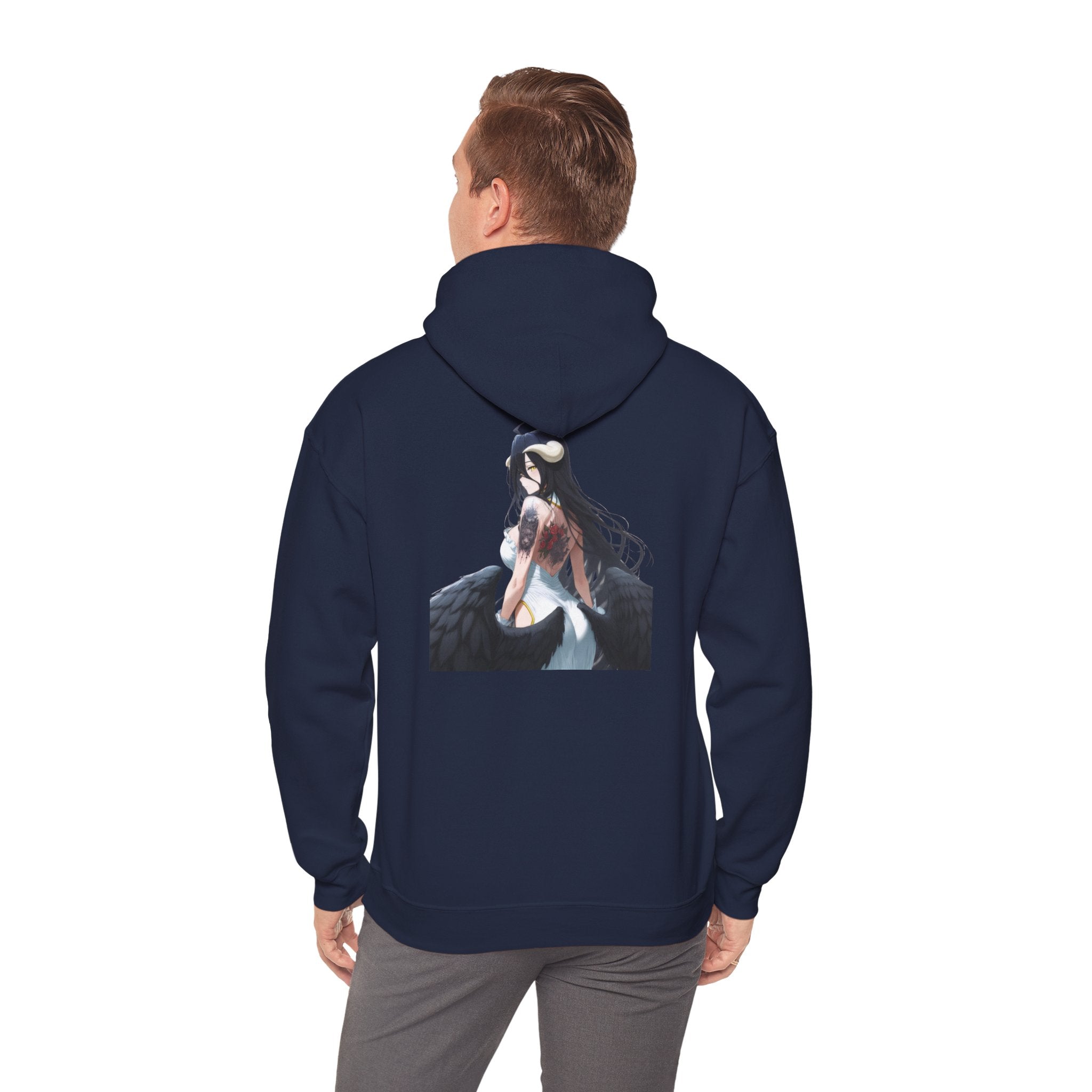 Gothic Albedo Overlord Waifu Unisex Heavy Blend™ Hooded Sweatshirt