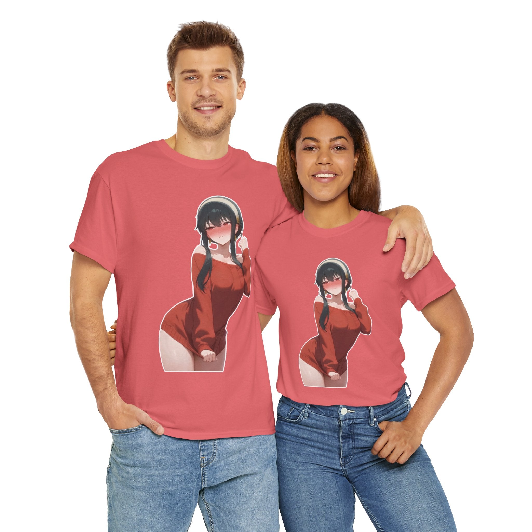 Yor Forger Blushing Waifu Unisex Heavy Cotton Tee