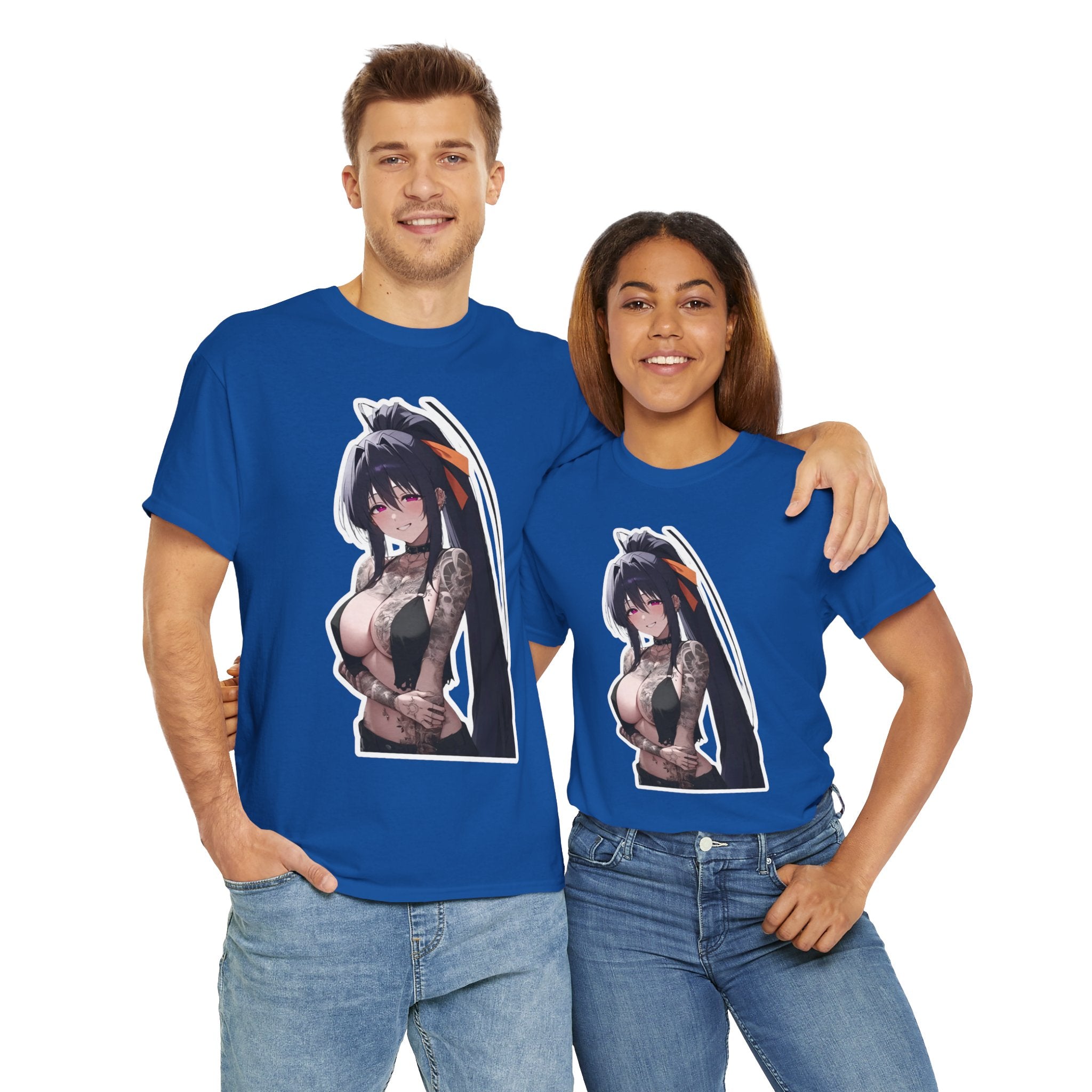 Akeno Himejima Gothic Tattooed Unisex Heavy Cotton Tee