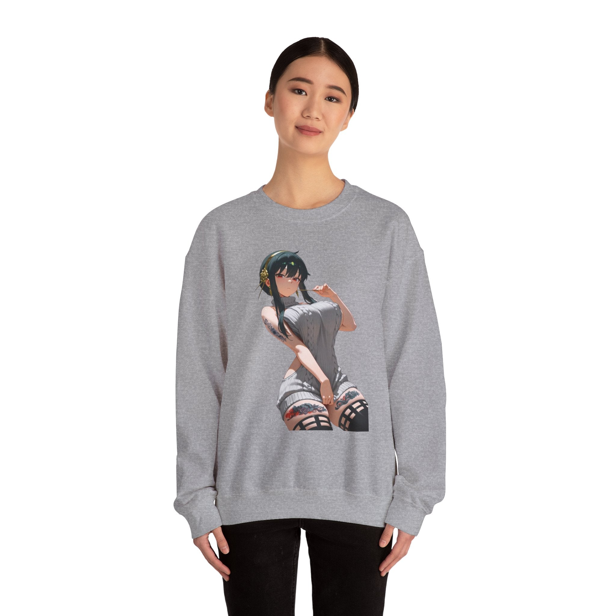 Yor Forger Sexy Tattooed Unisex Heavy Blend™ Crewneck Sweatshirt