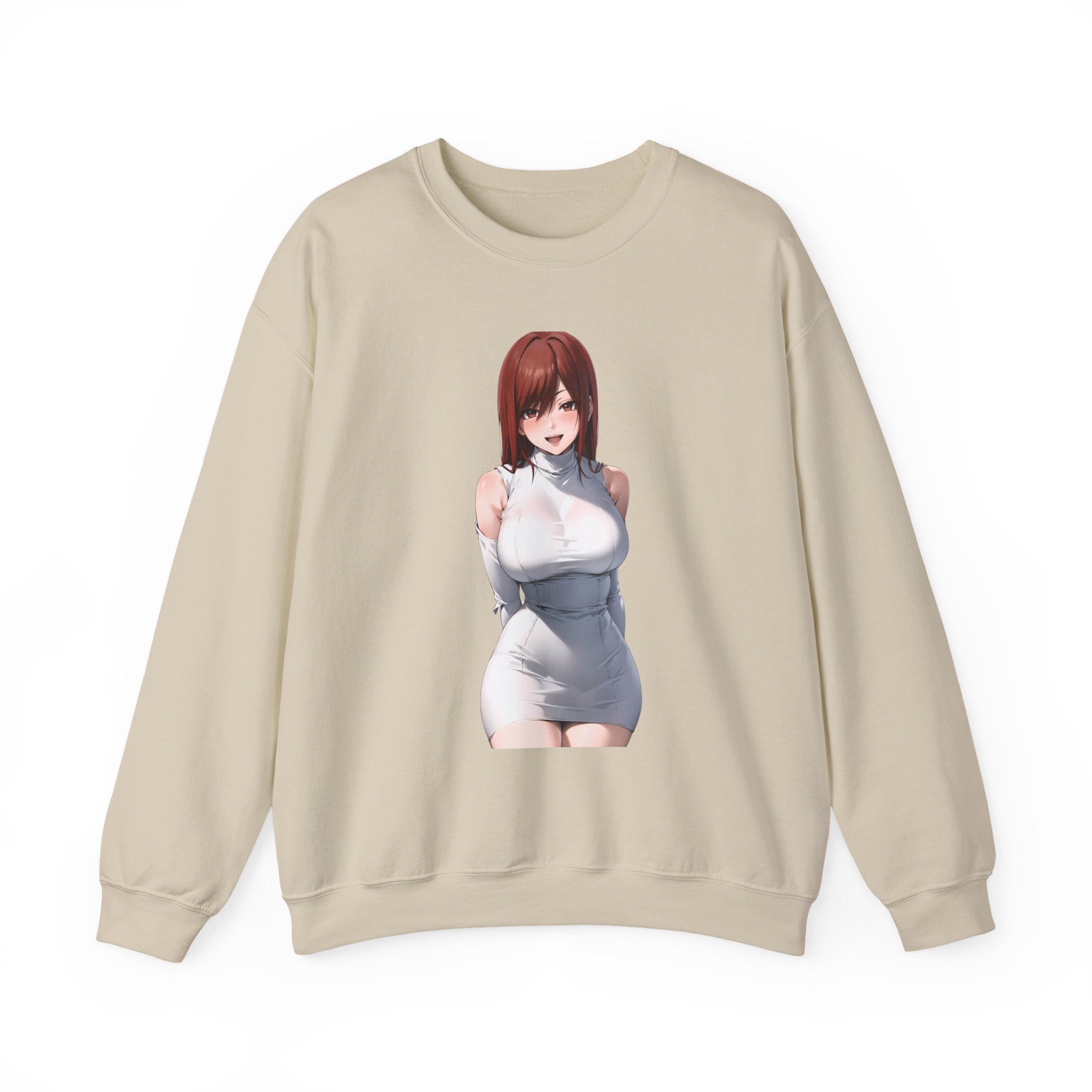 Ezra Scarlet Charming White Dress Anime Unisex Heavy Blend™ Crewneck Sweatshirt