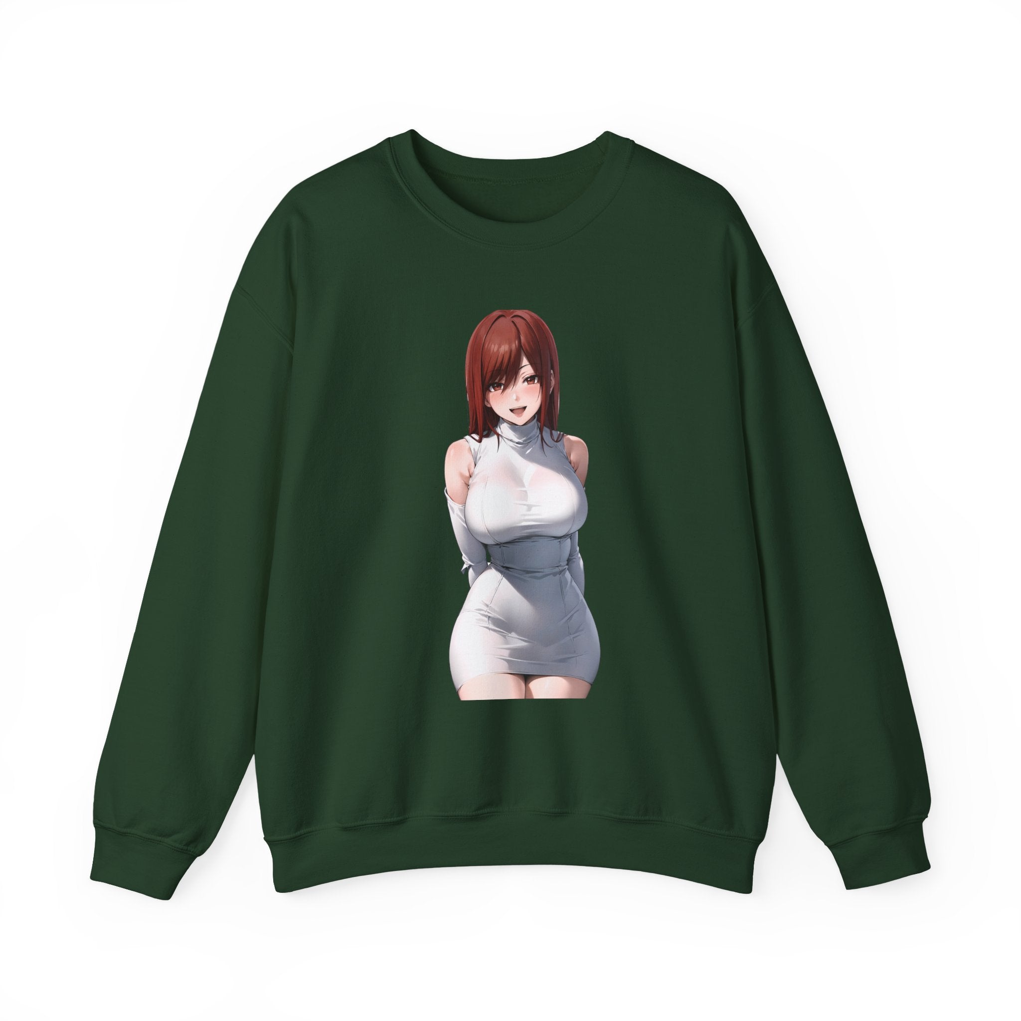 Ezra Scarlet Charming White Dress Anime Unisex Heavy Blend™ Crewneck Sweatshirt