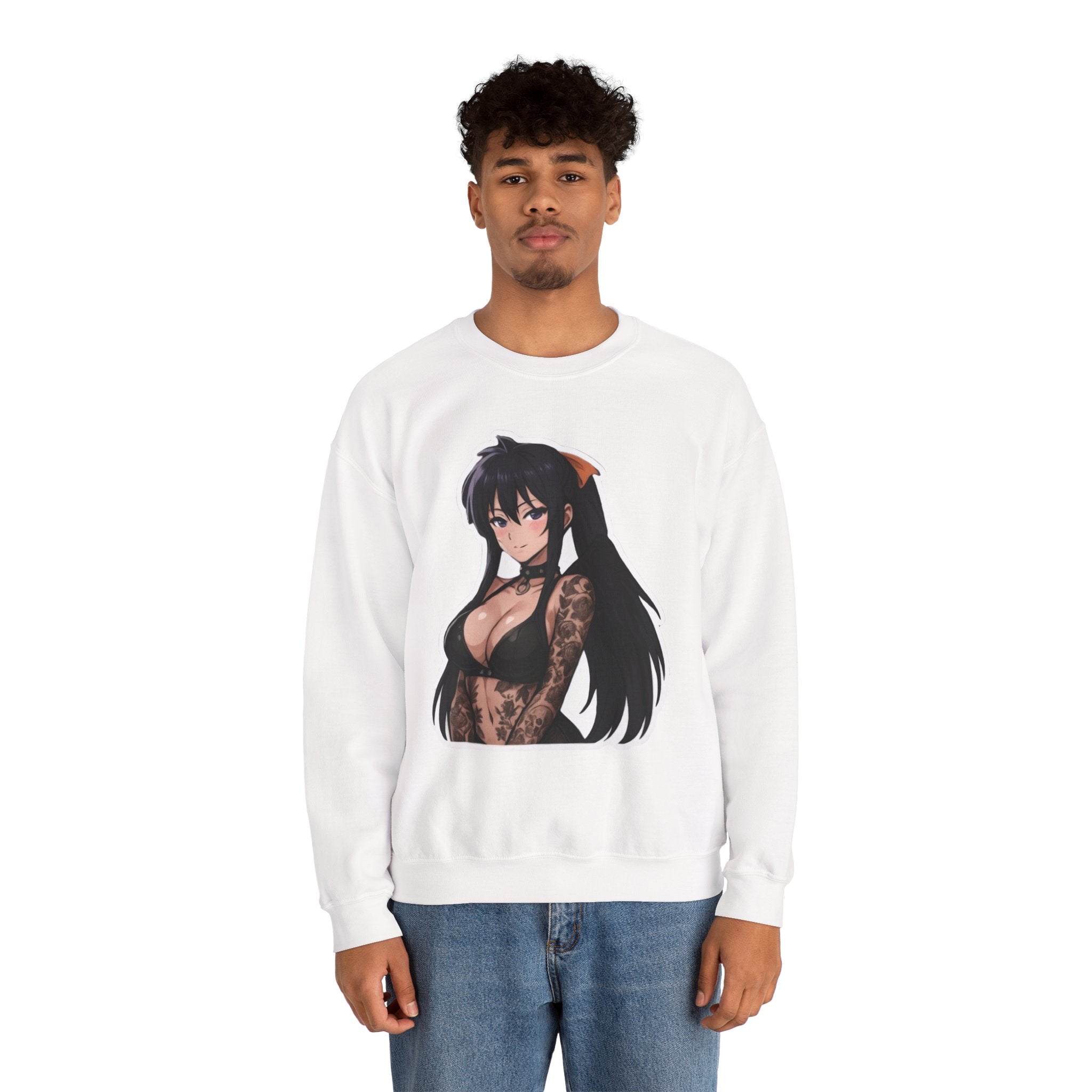 Akeno Himejima Unisex Heavy Blend™ Crewneck Sweatshirt
