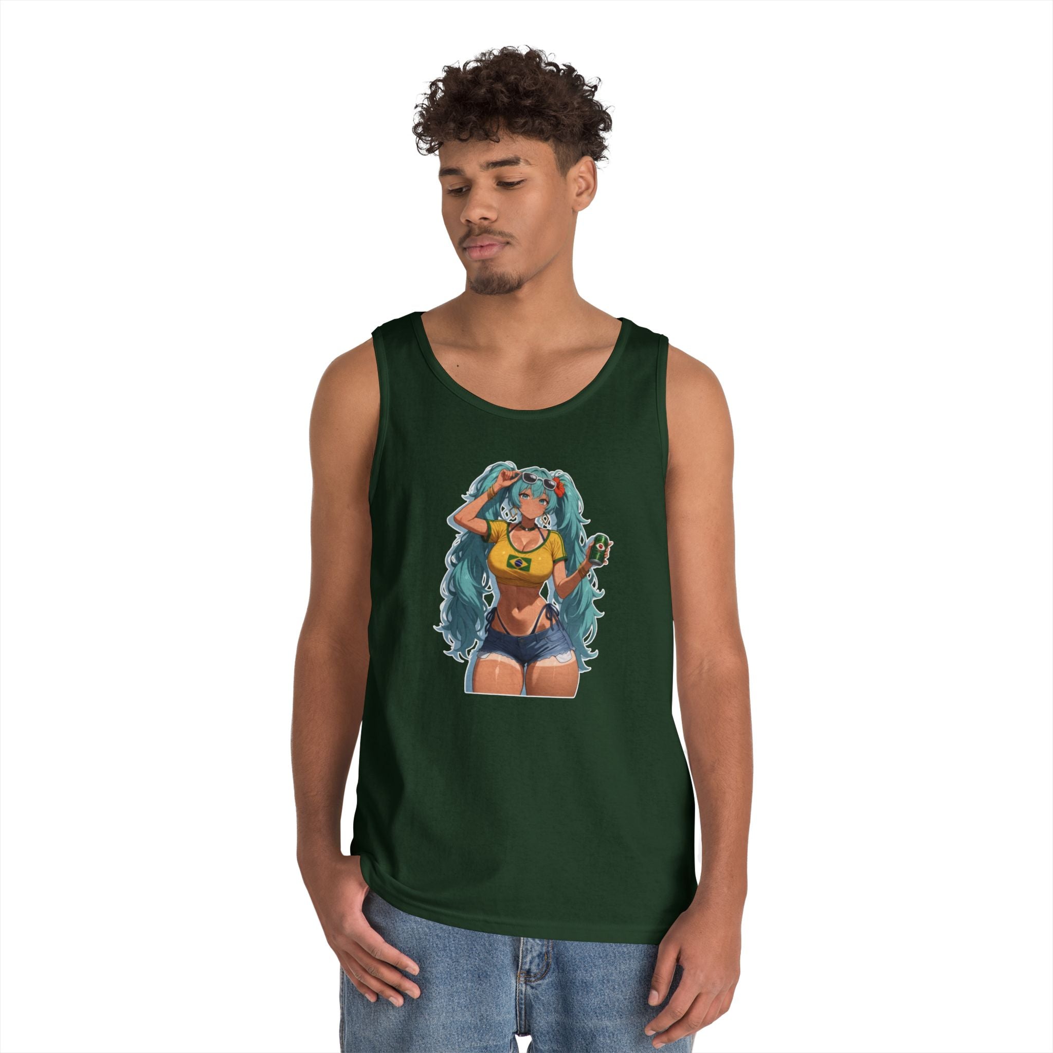 Hatsune Miku Brazil Girl Heavy Cotton Tank Top