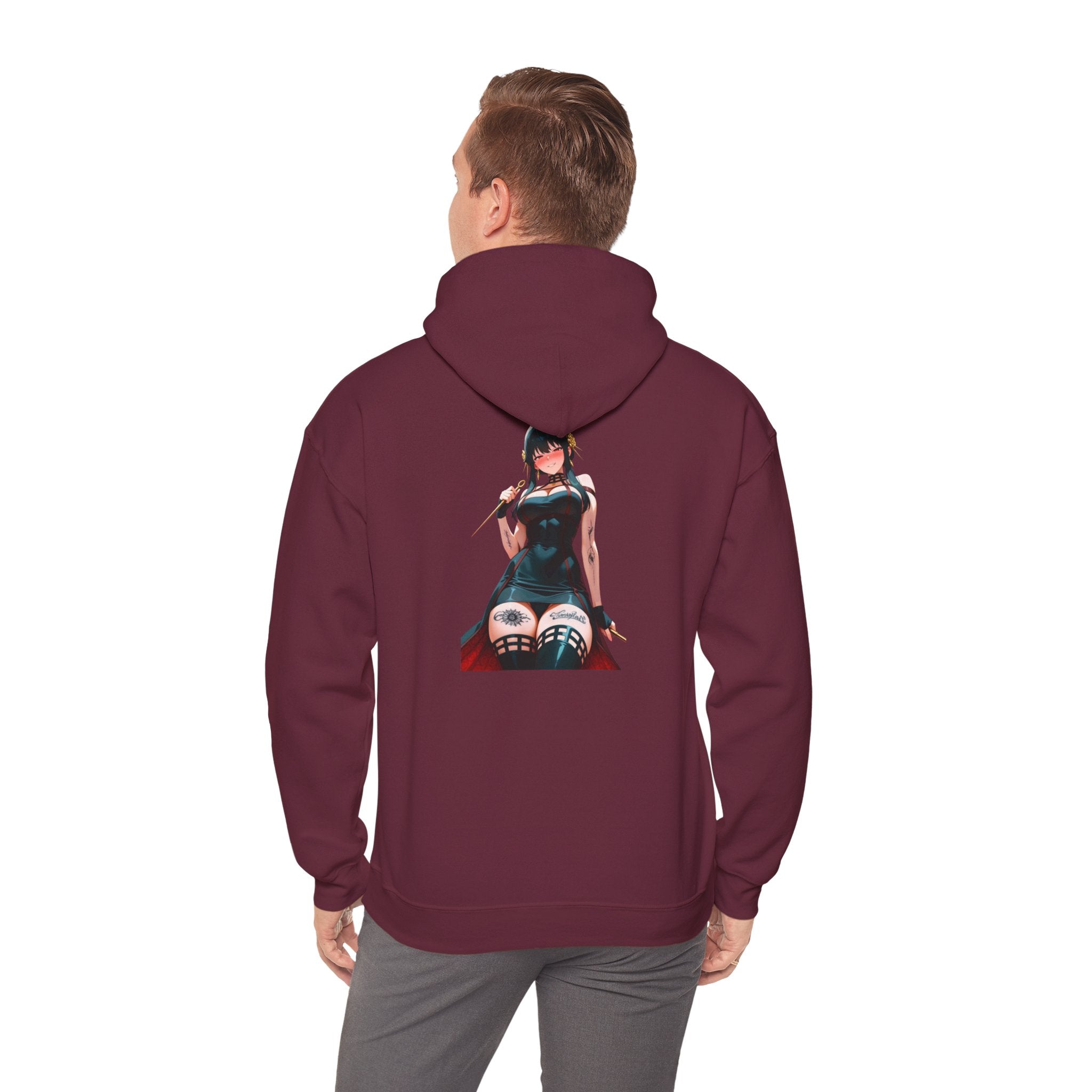 Yor Forger Assassin Gothic Tattooed Unisex Heavy Blend™ Hooded Sweatshirt