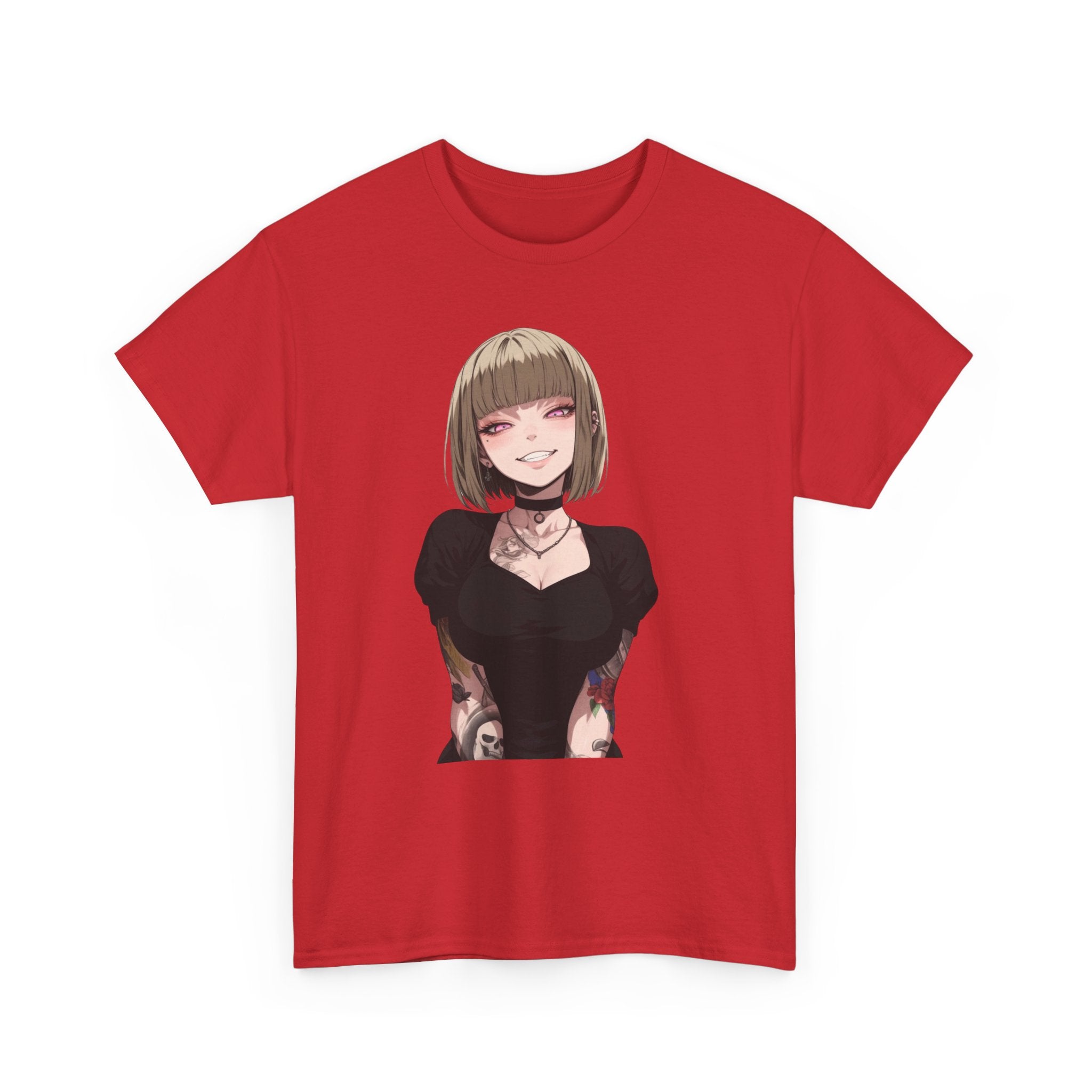 Sexy Style Himiko Toga Skull Tattooed Unisex Heavy Cotton Tee