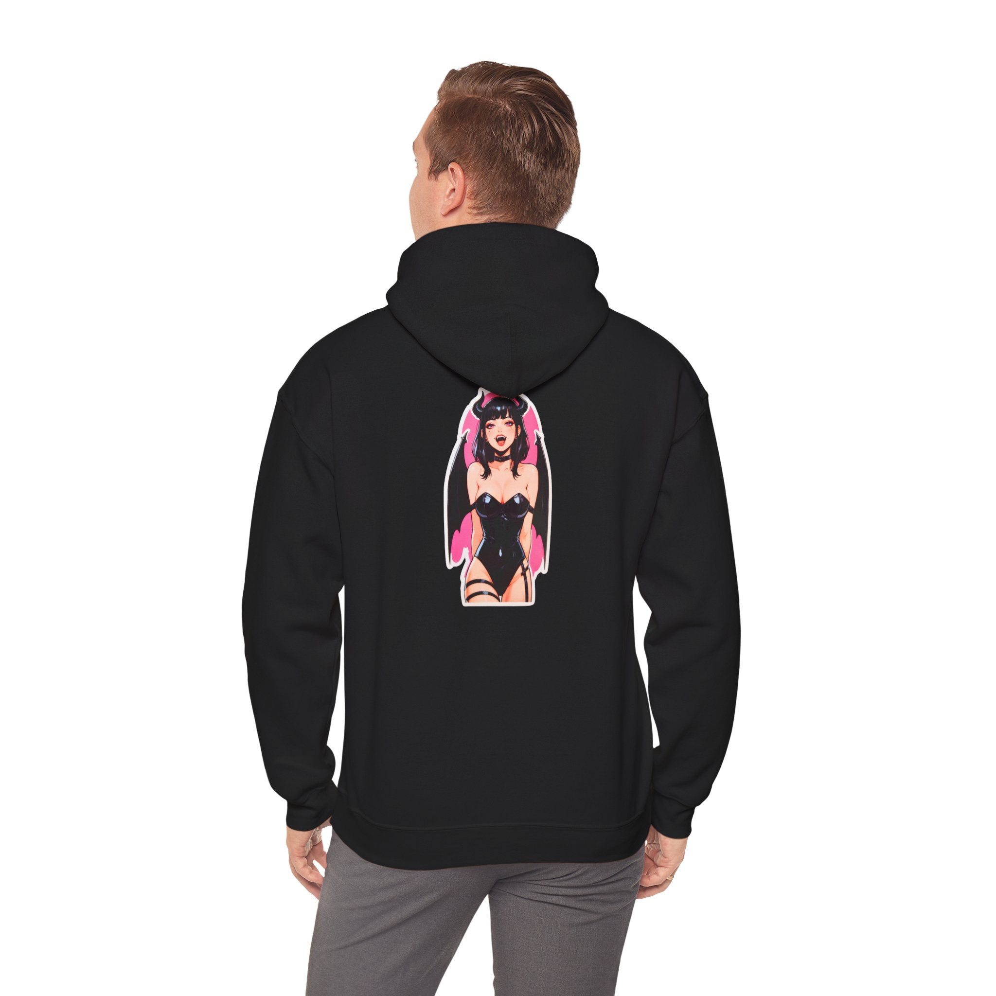 Succubus Ahegao Dark Gothic Unisex Heavy Blend™ Hooded Sweatshirt