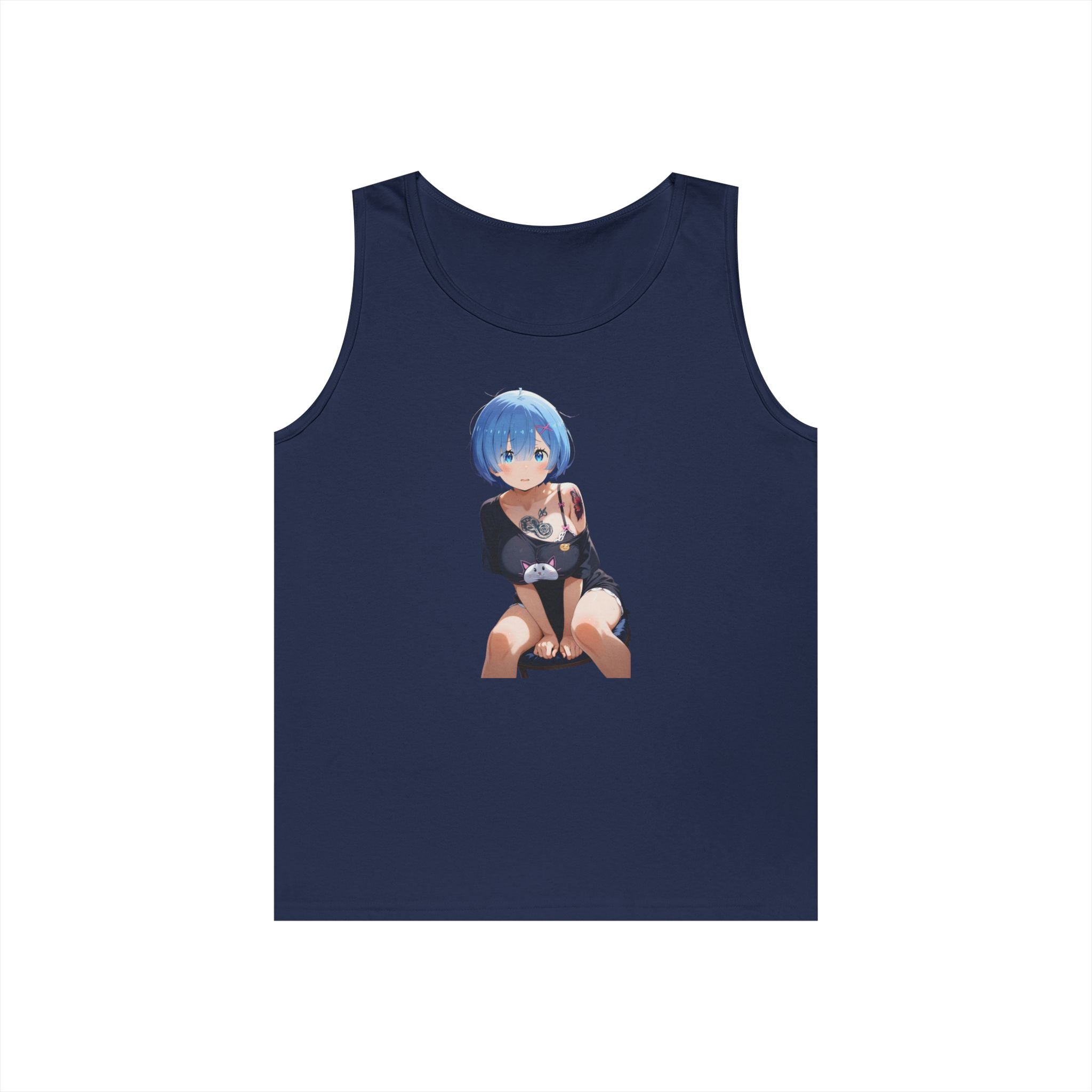 Sexy Rem Tattooed Heavy Cotton Tank Top