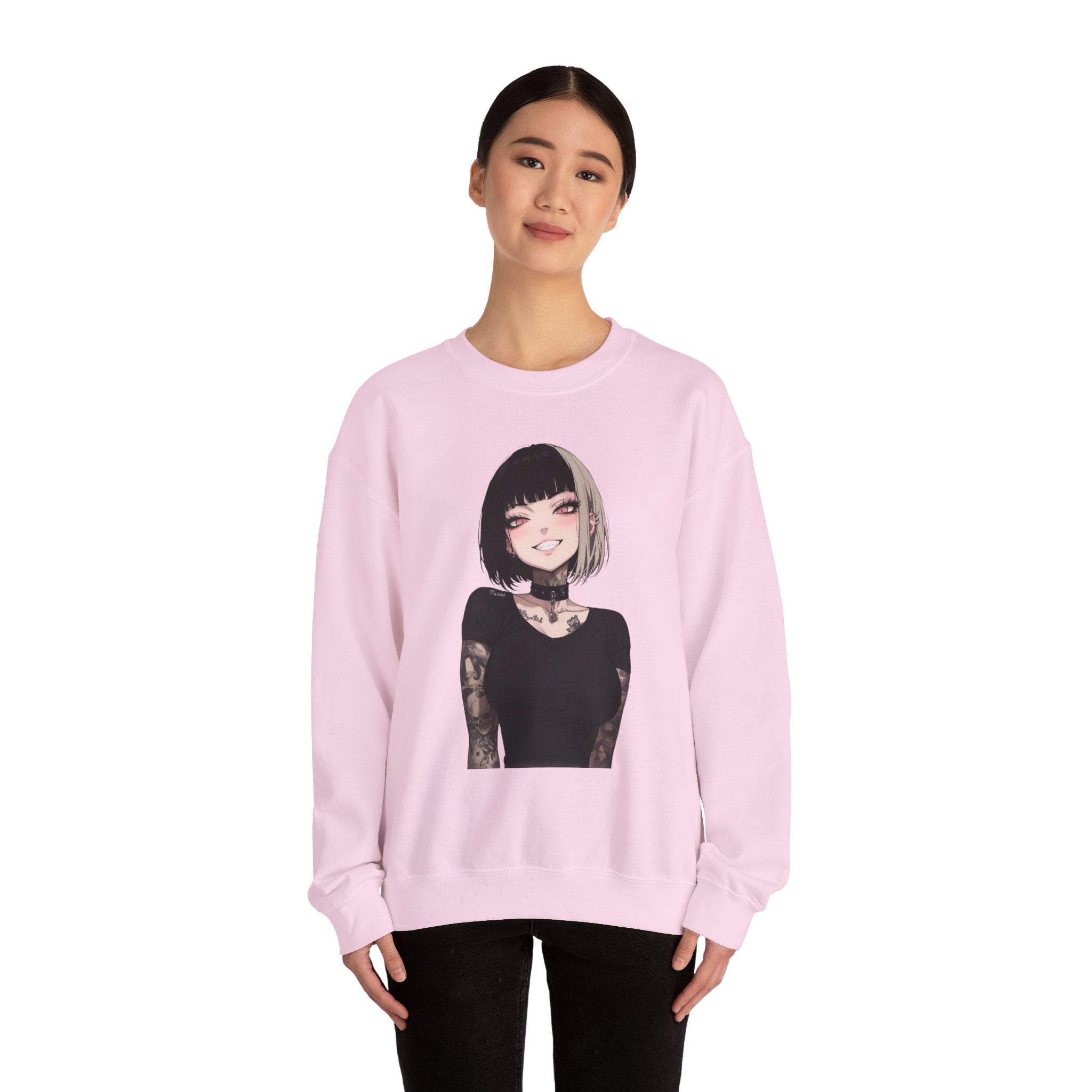 Himiko Toga Gothic Tattooed Style Unisex Heavy Blend™ Crewneck Sweatshirt
