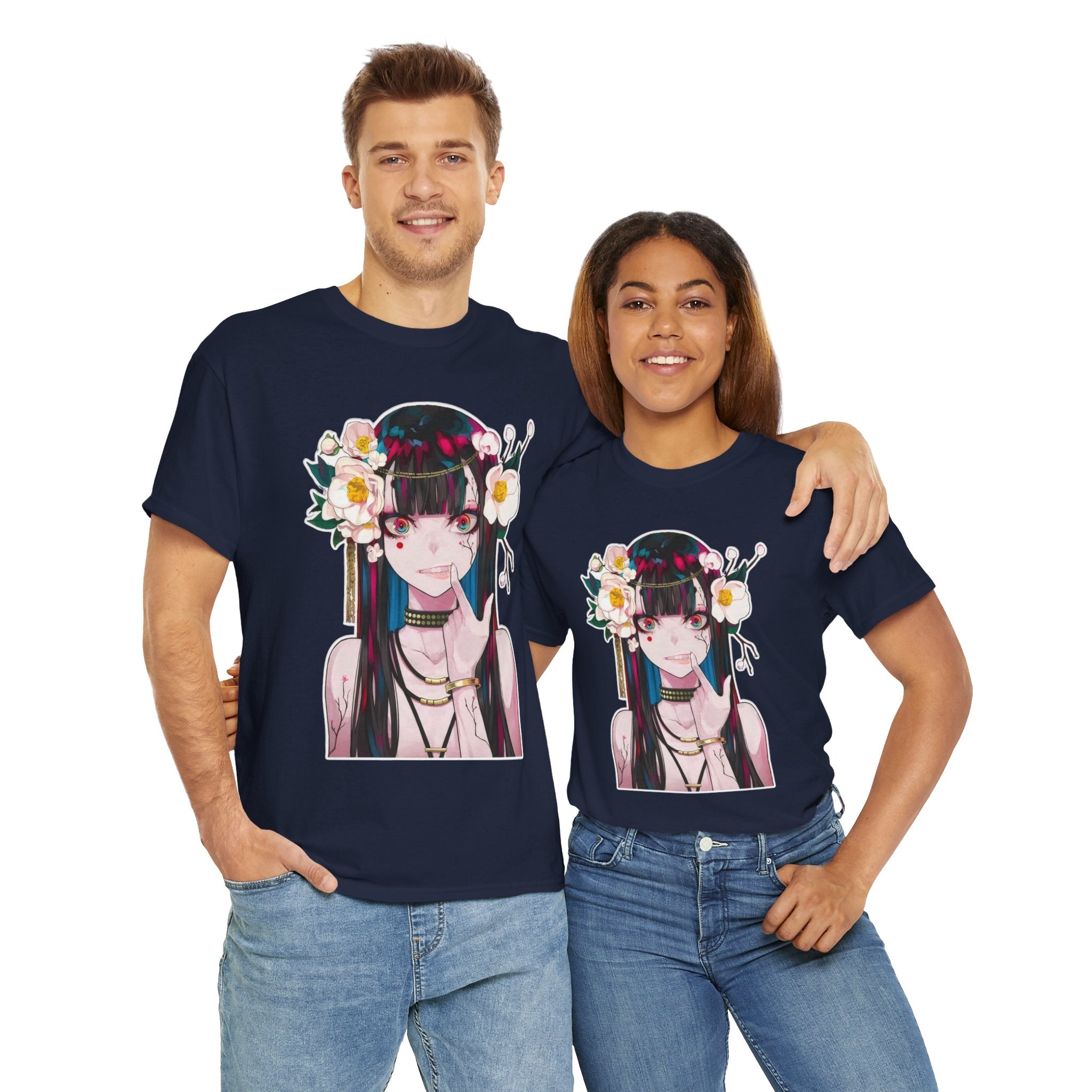 Vampire Girl Dark Fantasy Unisex Heavy Cotton Tee