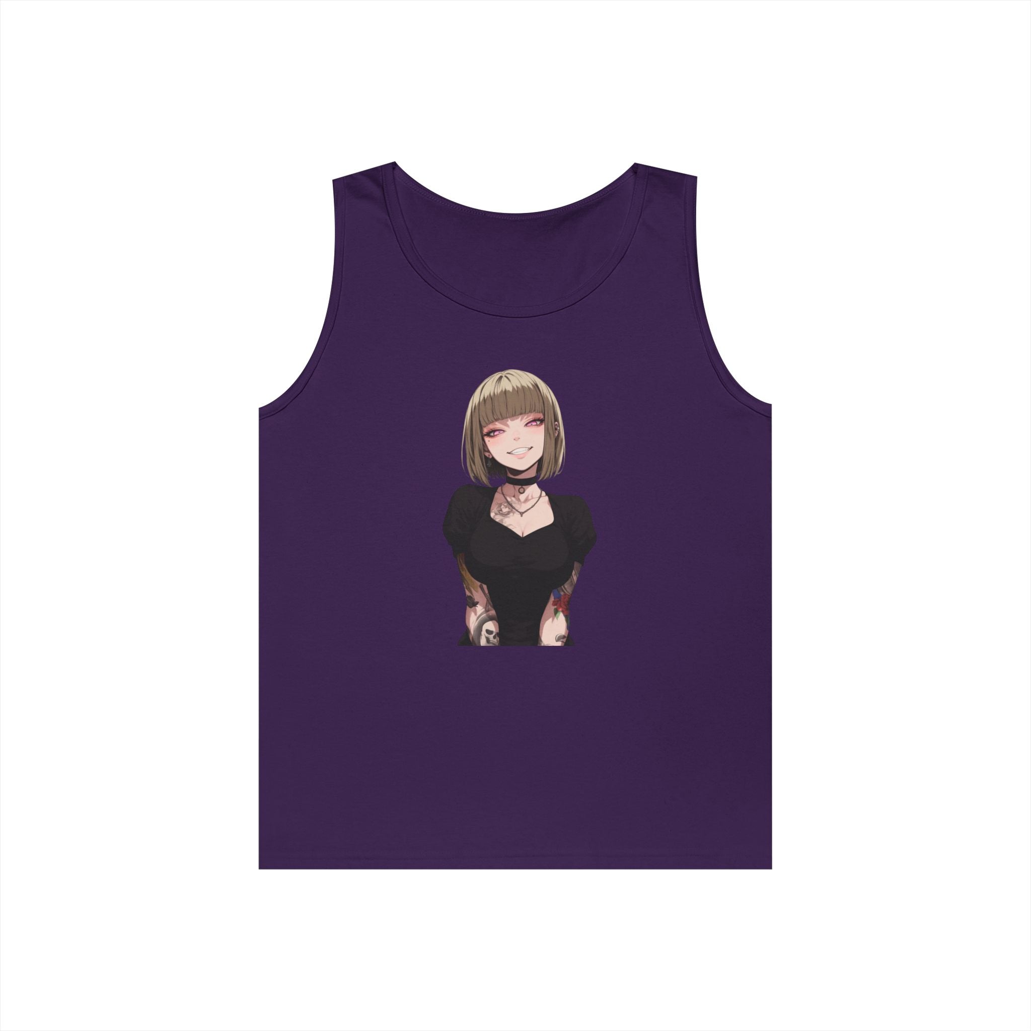 Sexy Style Himiko Toga Skull Tattooed Heavy Cotton Tank Top