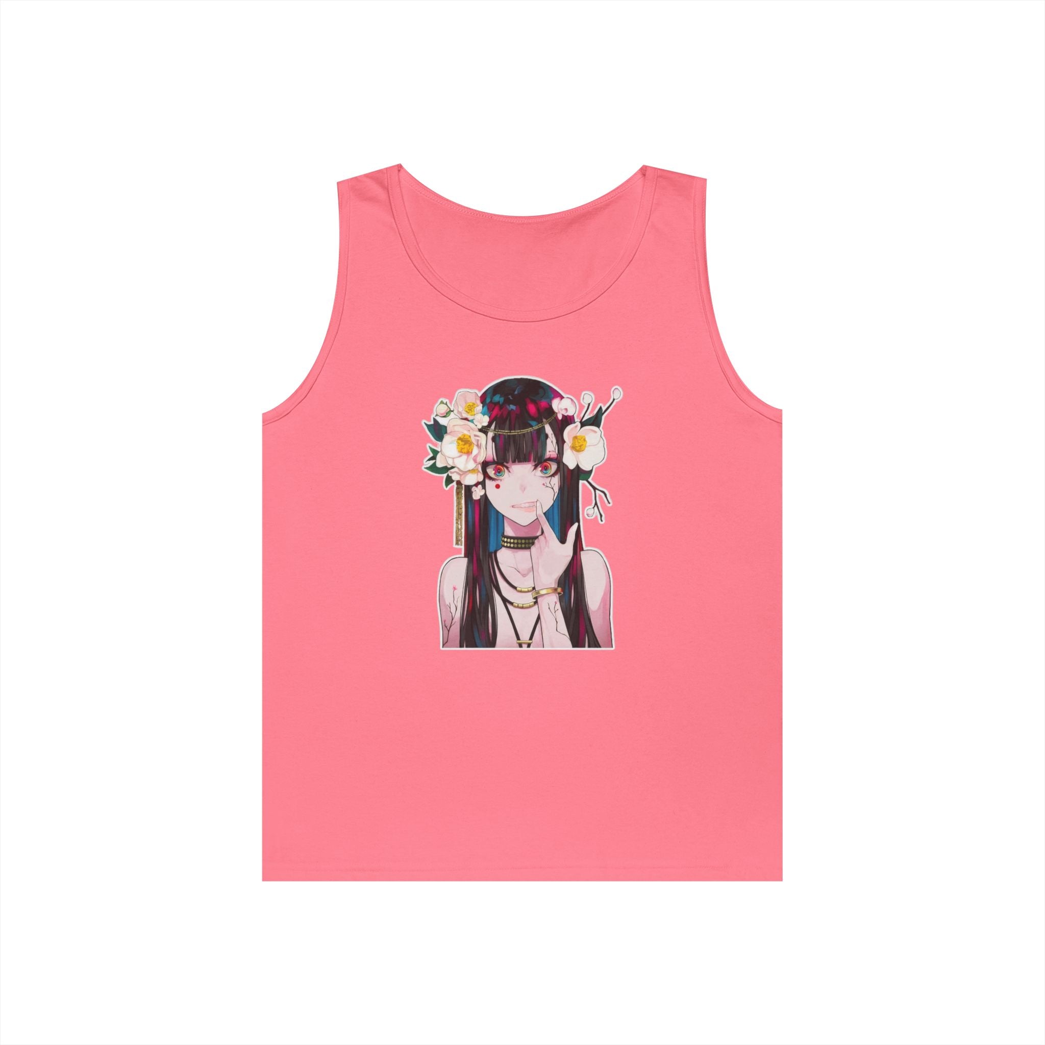 Vampire Girl Dark Fantasy Heavy Cotton Tank Top