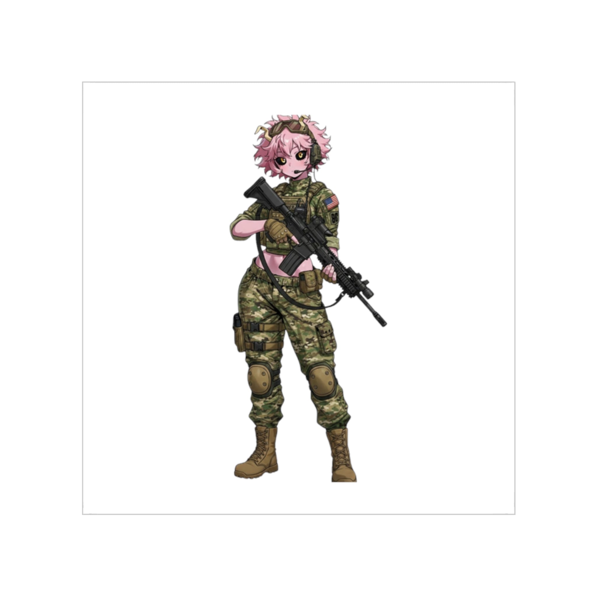 Mina Ashido Tactical Waifu Sticker