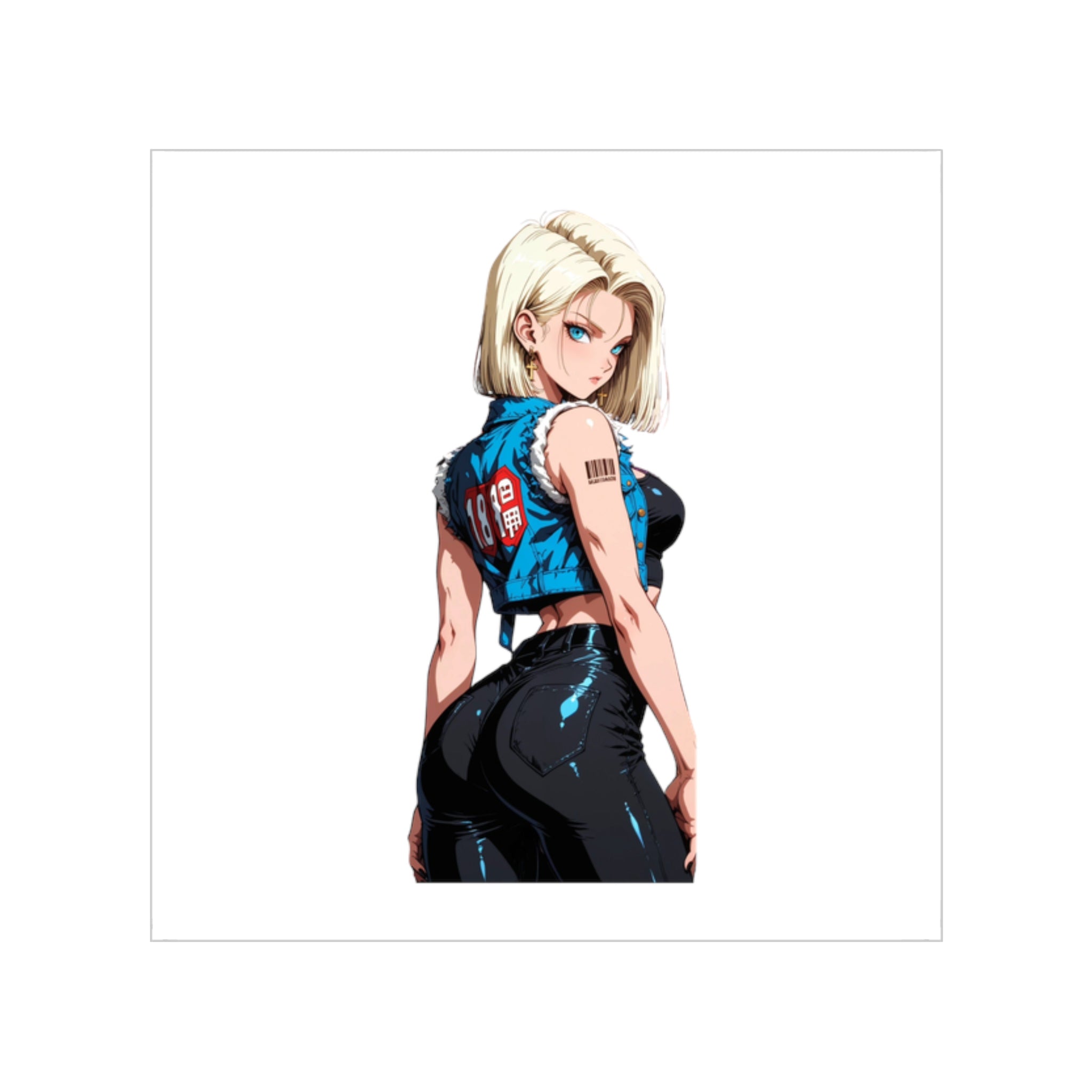 Android 18 Waifu Sticker