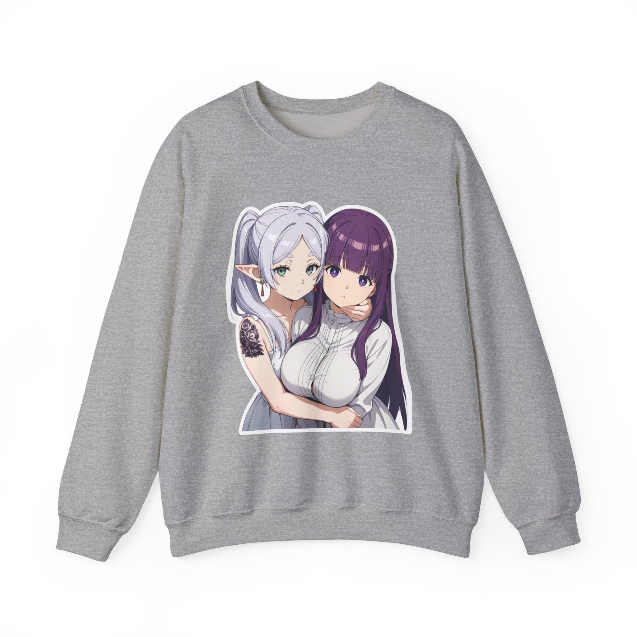 Fern x Frieren Waifu Unisex Heavy Blend™ Crewneck Sweatshirt