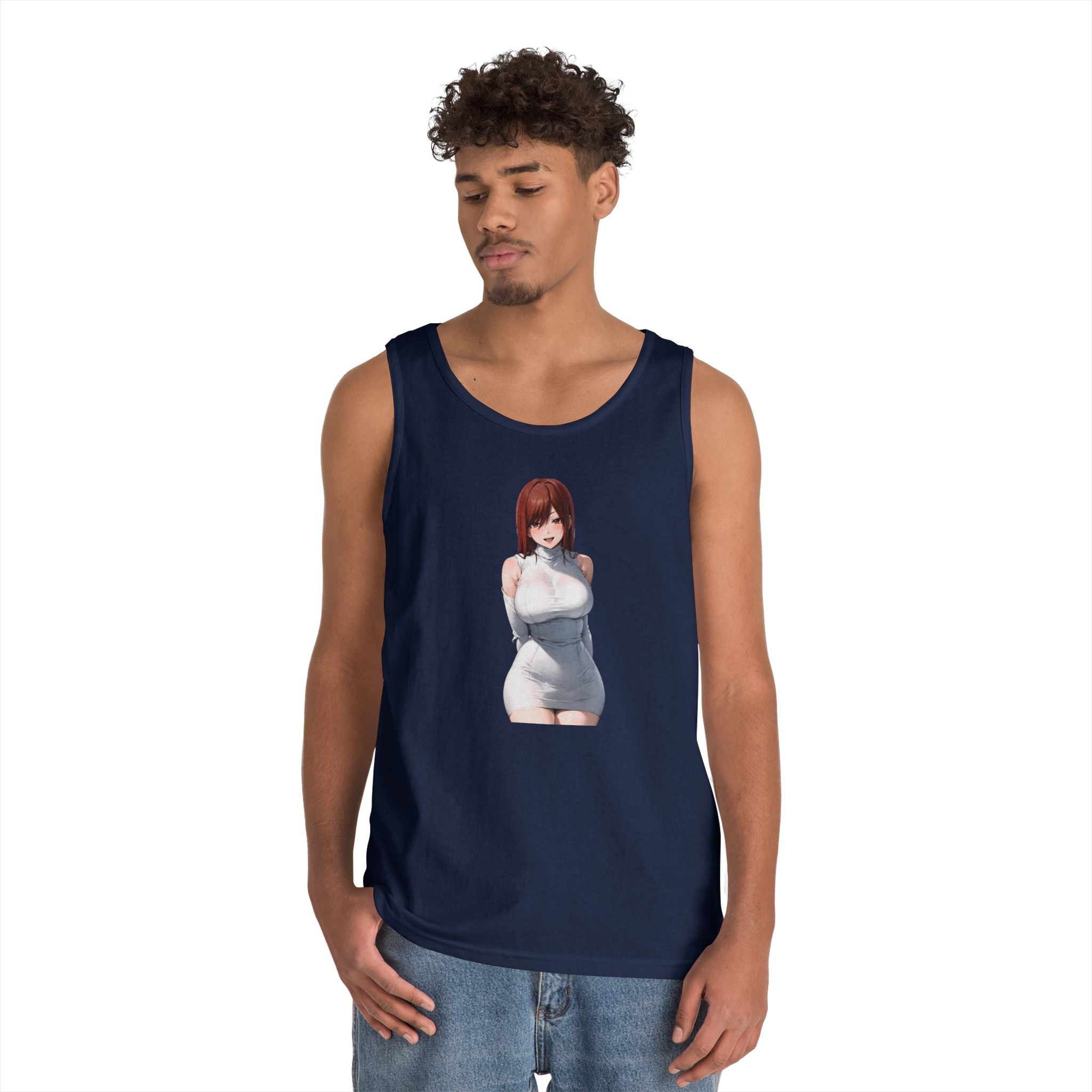 Ezra Scarlet Charming White Dress Anime Heavy Cotton Tank Top