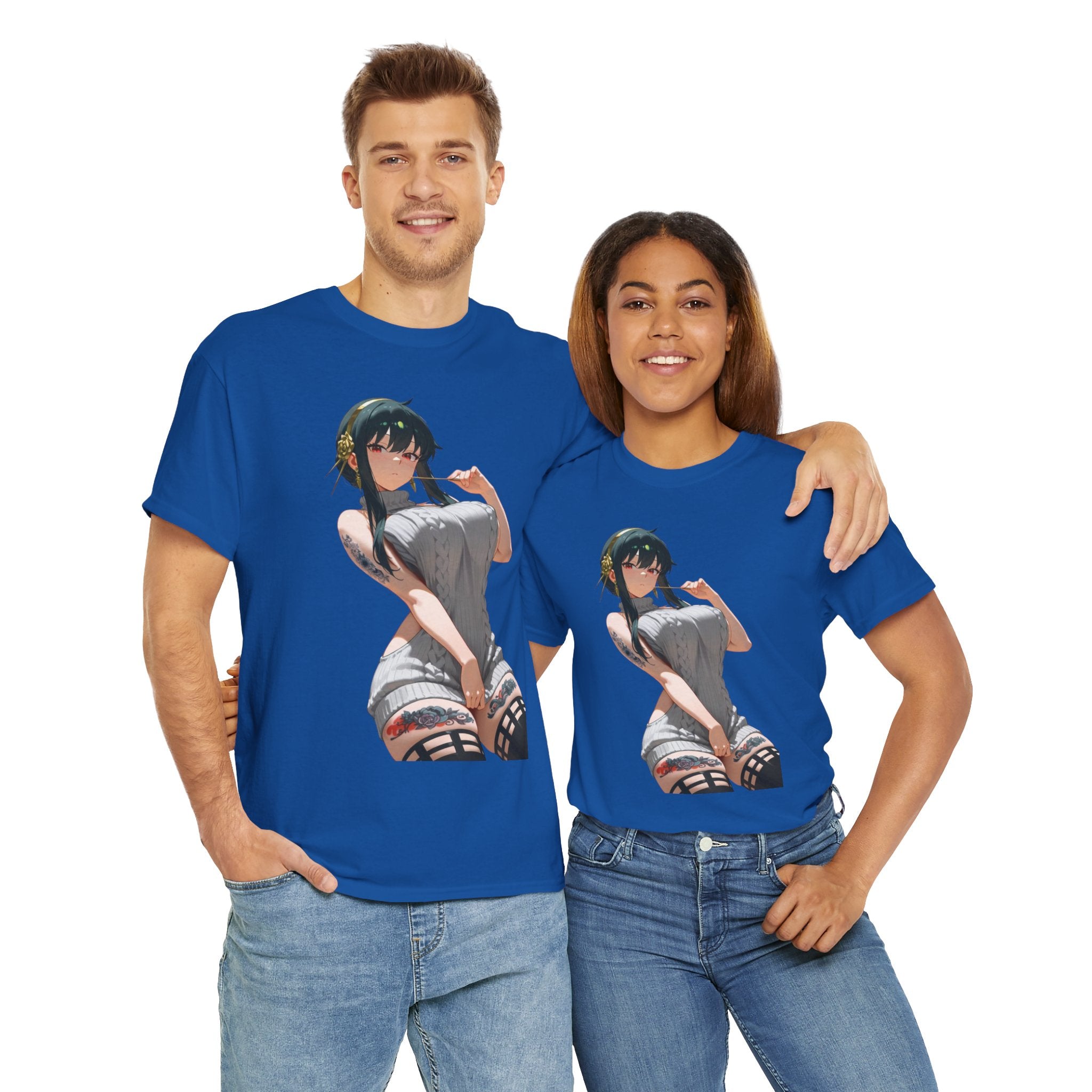 Yor Forger Sexy Tattooed Anime Heavy Cotton Tee