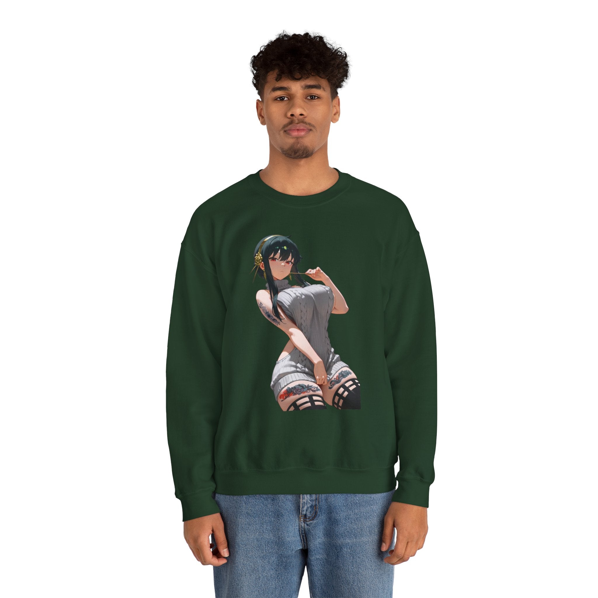 Yor Forger Sexy Tattooed Unisex Heavy Blend™ Crewneck Sweatshirt