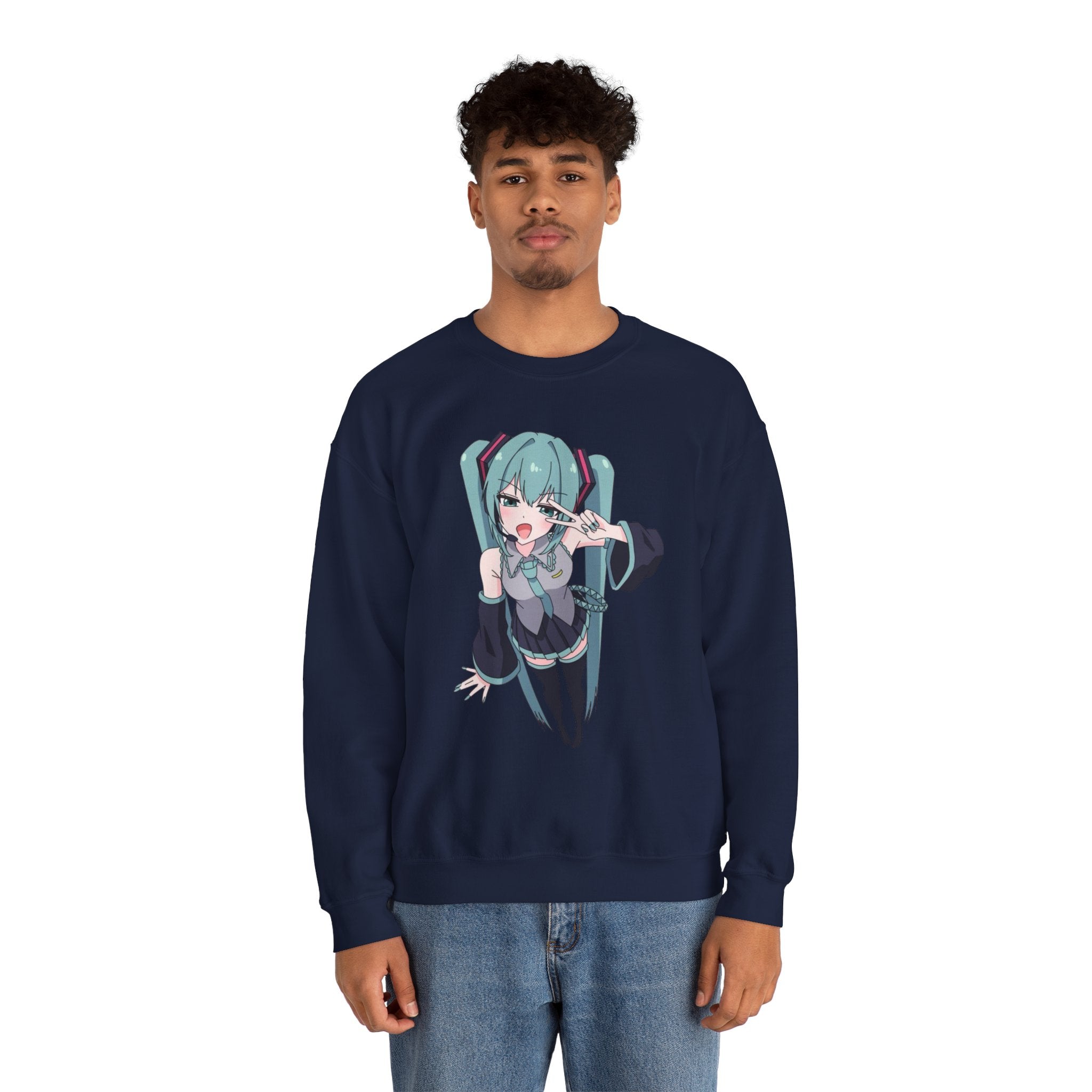 Hatsune Miku Unisex Heavy Blend™ Crewneck Sweatshirt