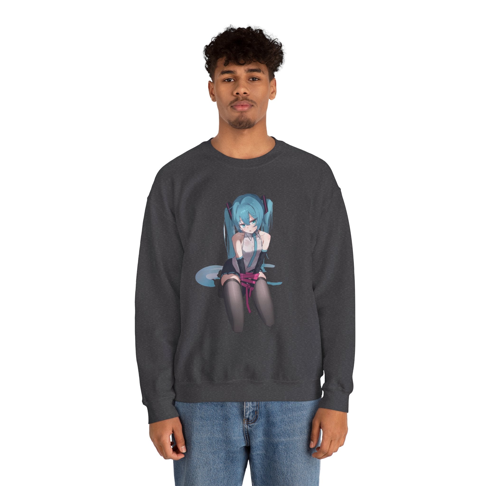 Hatsune Miku Bound Cute Anime Unisex Heavy Blend™ Crewneck Sweatshirt