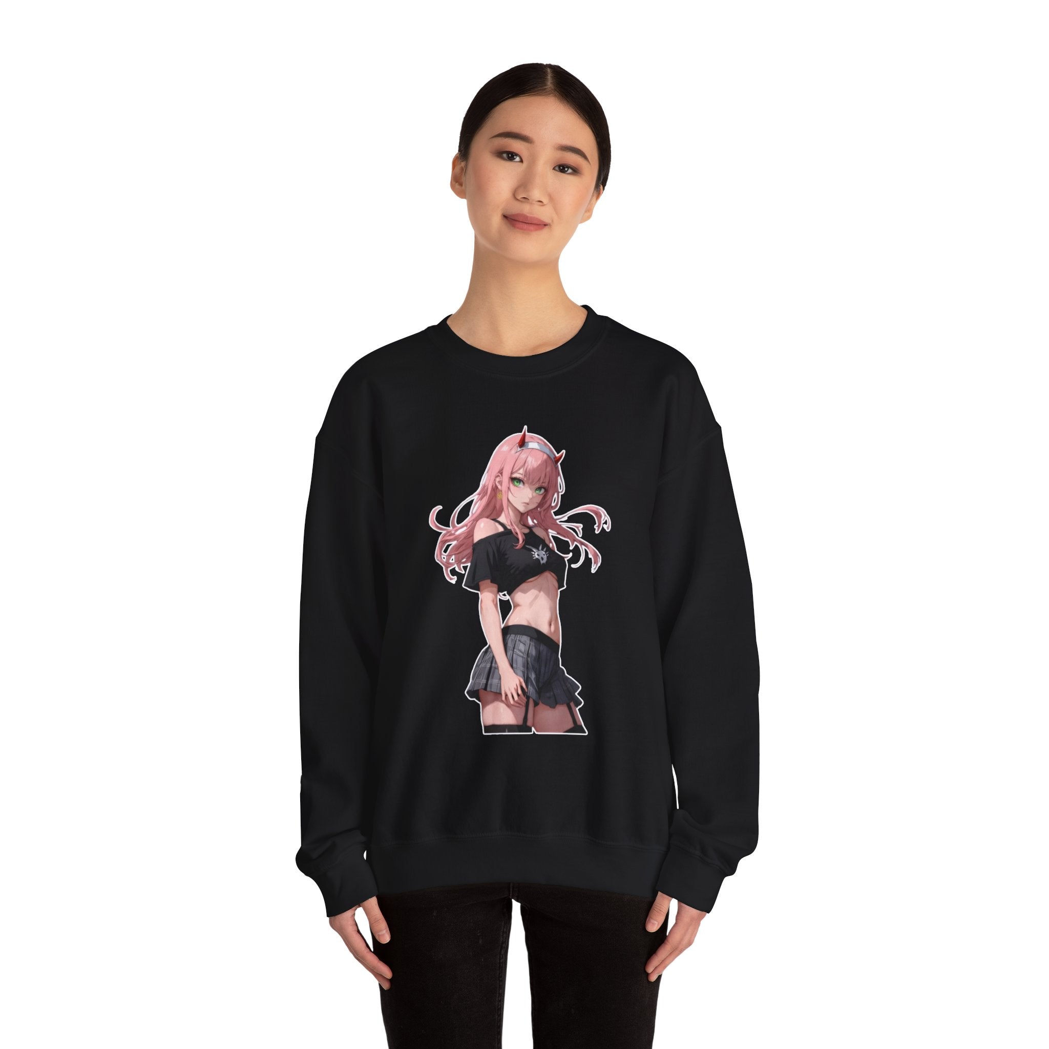 Zero Two Streetwear Style Unisex Heavy Blend™ Crewneck Sweatshirt