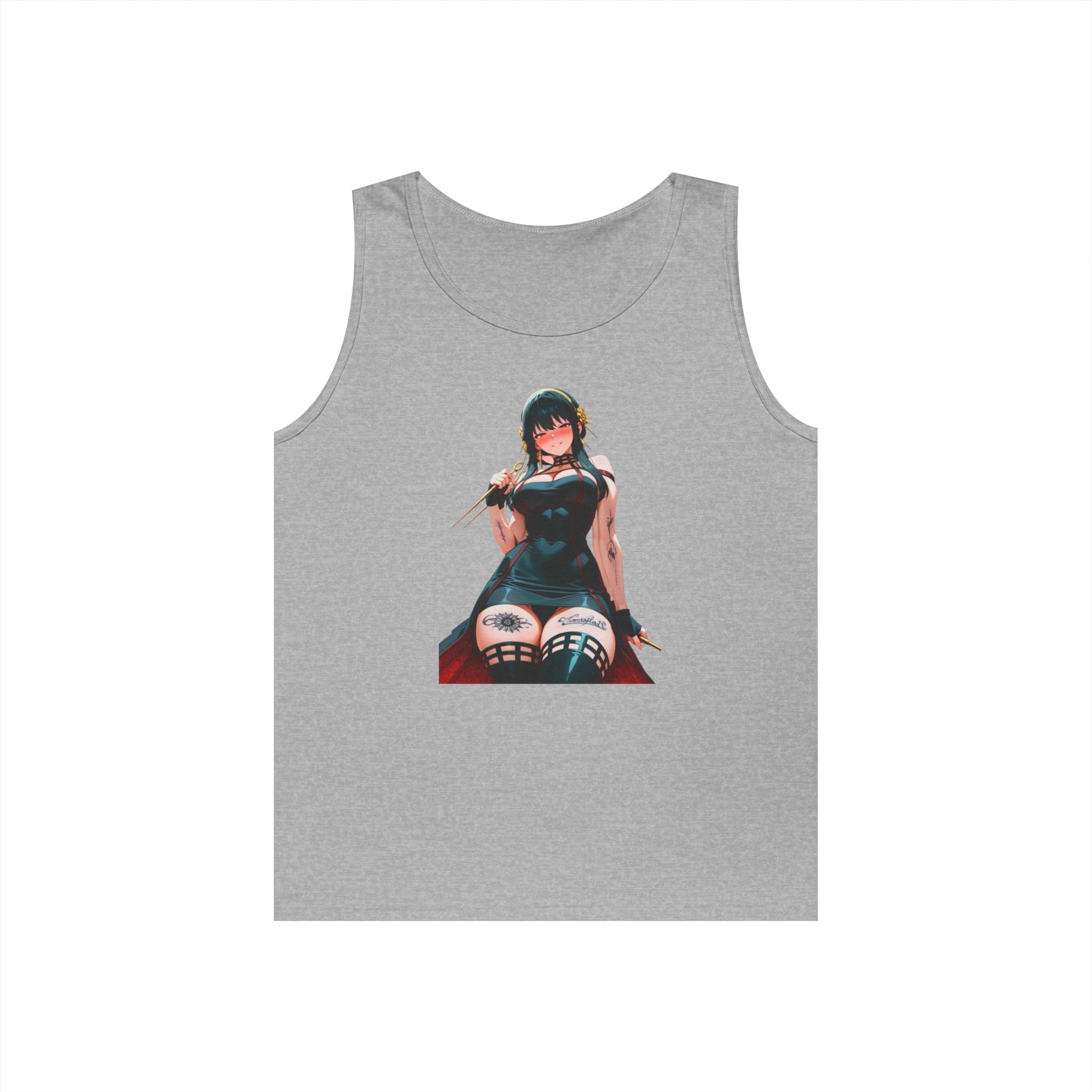 Yor Forger Assassin Gothic Tattooed Heavy Cotton Tank Top
