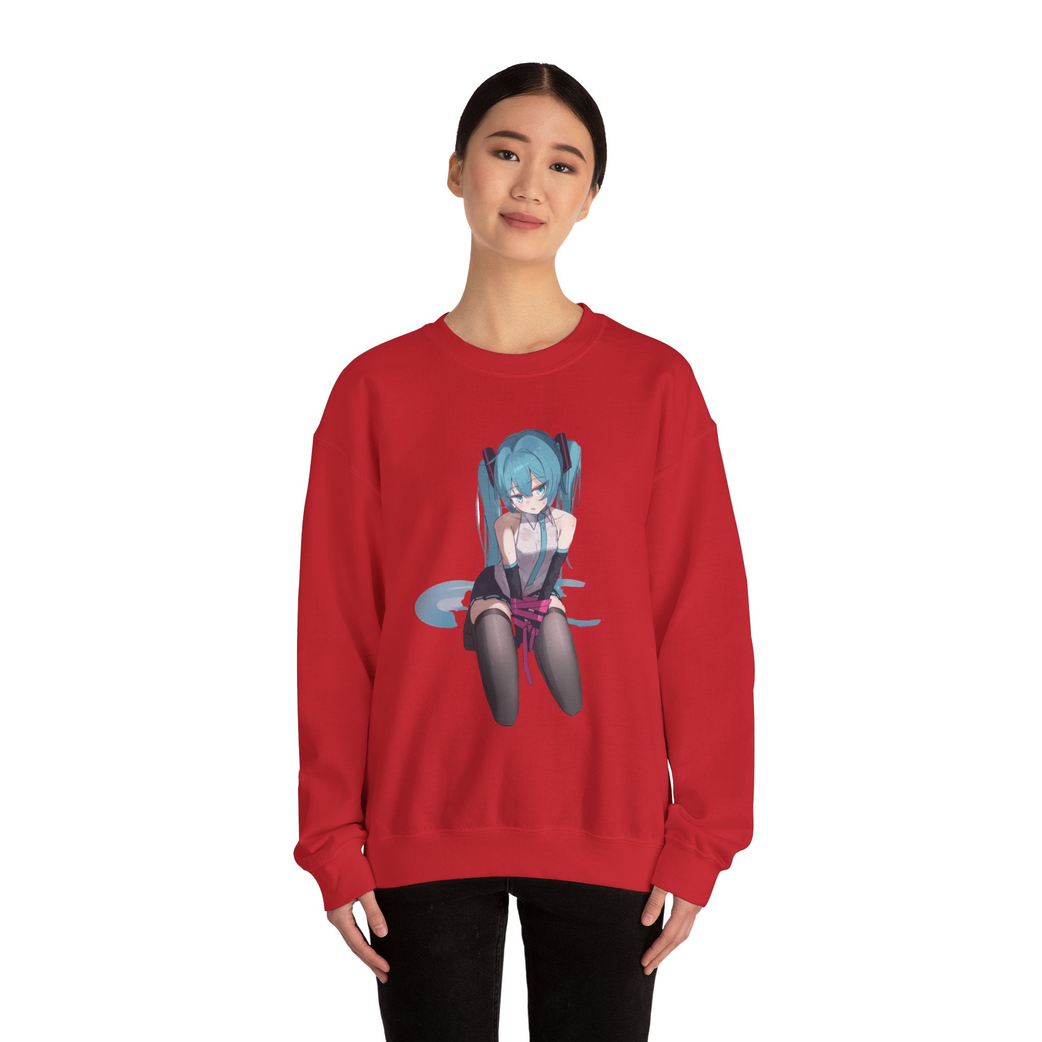 Hatsune Miku Bound Cute Anime Unisex Heavy Blend™ Crewneck Sweatshirt
