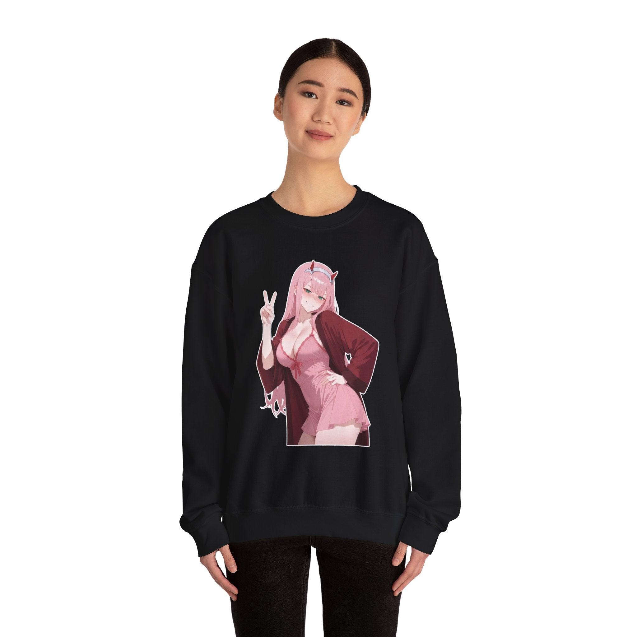 Zero Two Unisex Heavy Blend™ Crewneck Sweatshirt