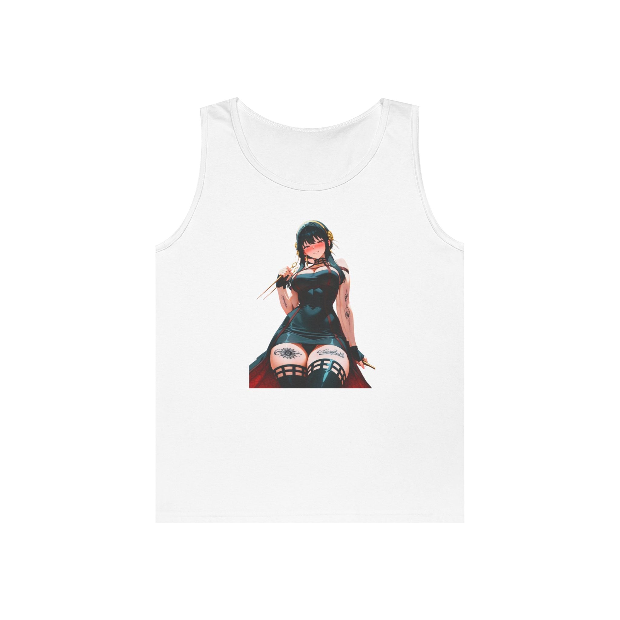 Yor Forger Assassin Gothic Tattooed Heavy Cotton Tank Top