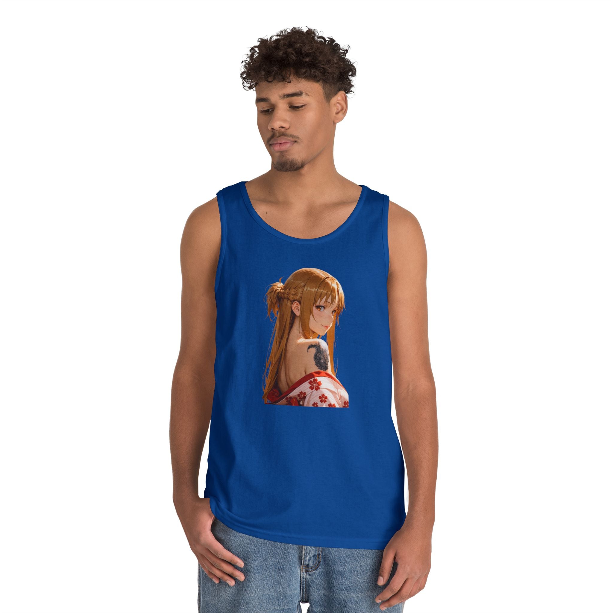 Asuna Kimono Tattoo Heavy Cotton Tank Top