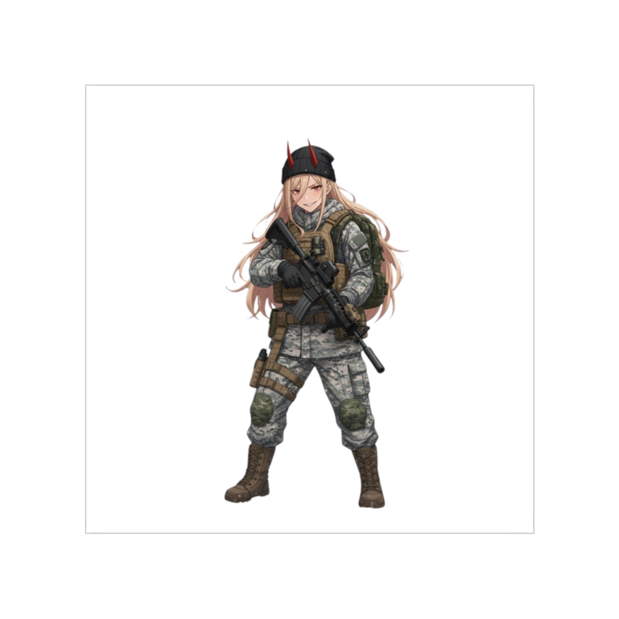 Power Tactical Waifu Sticker