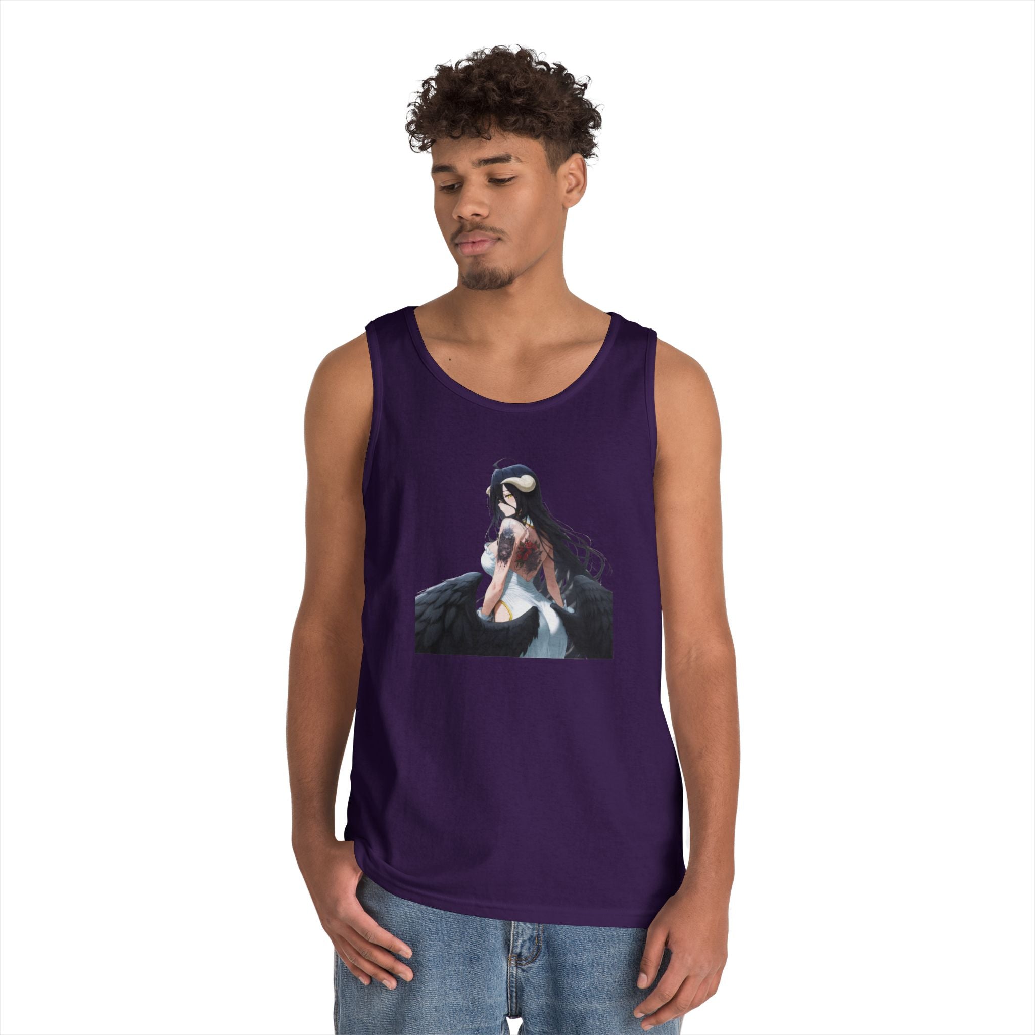 Gothic Albedo Overlord Waifu Heavy Cotton Tank Top