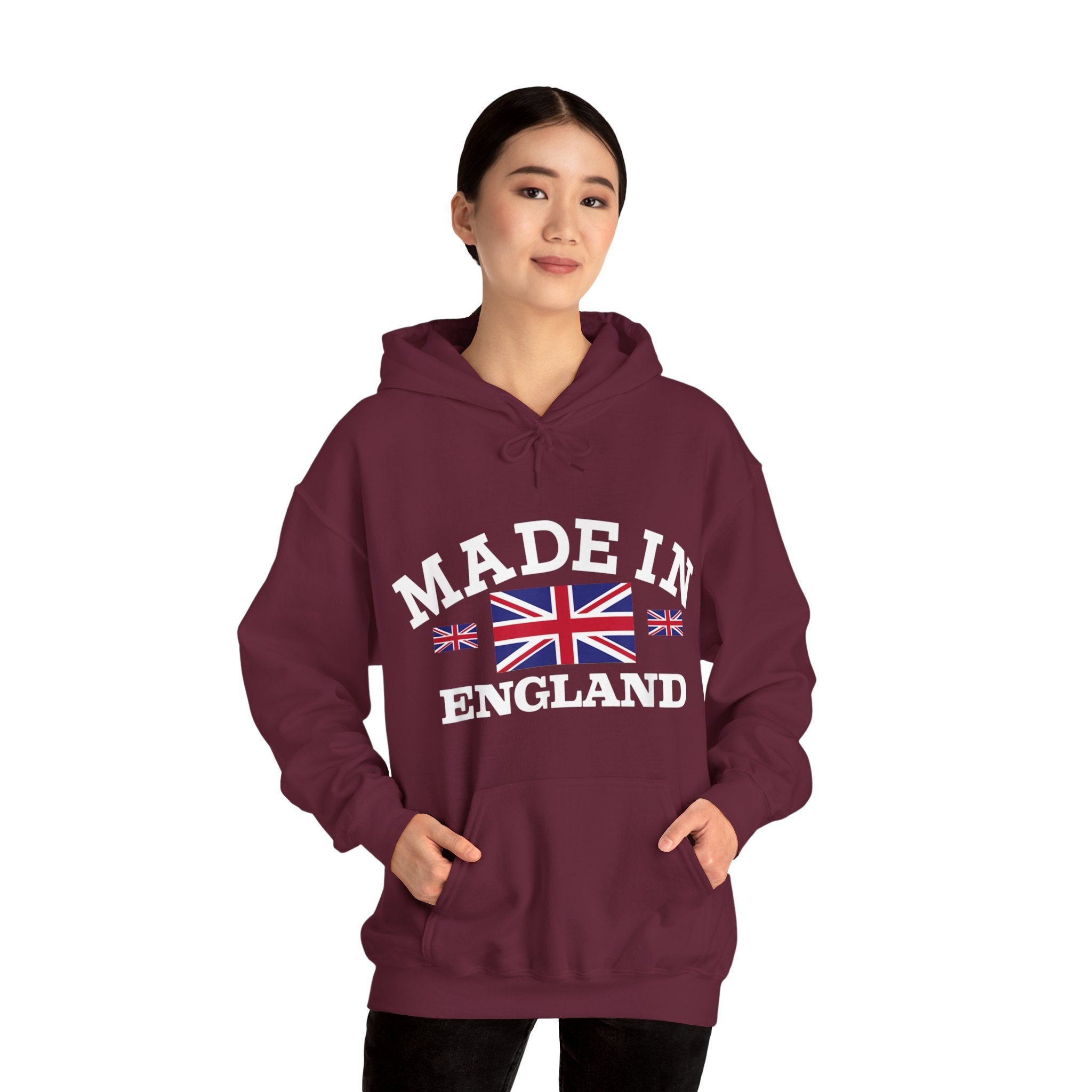 Made in England British Flag Union Jack Unisex Heavy Blend™ Hooded Sweatshirt