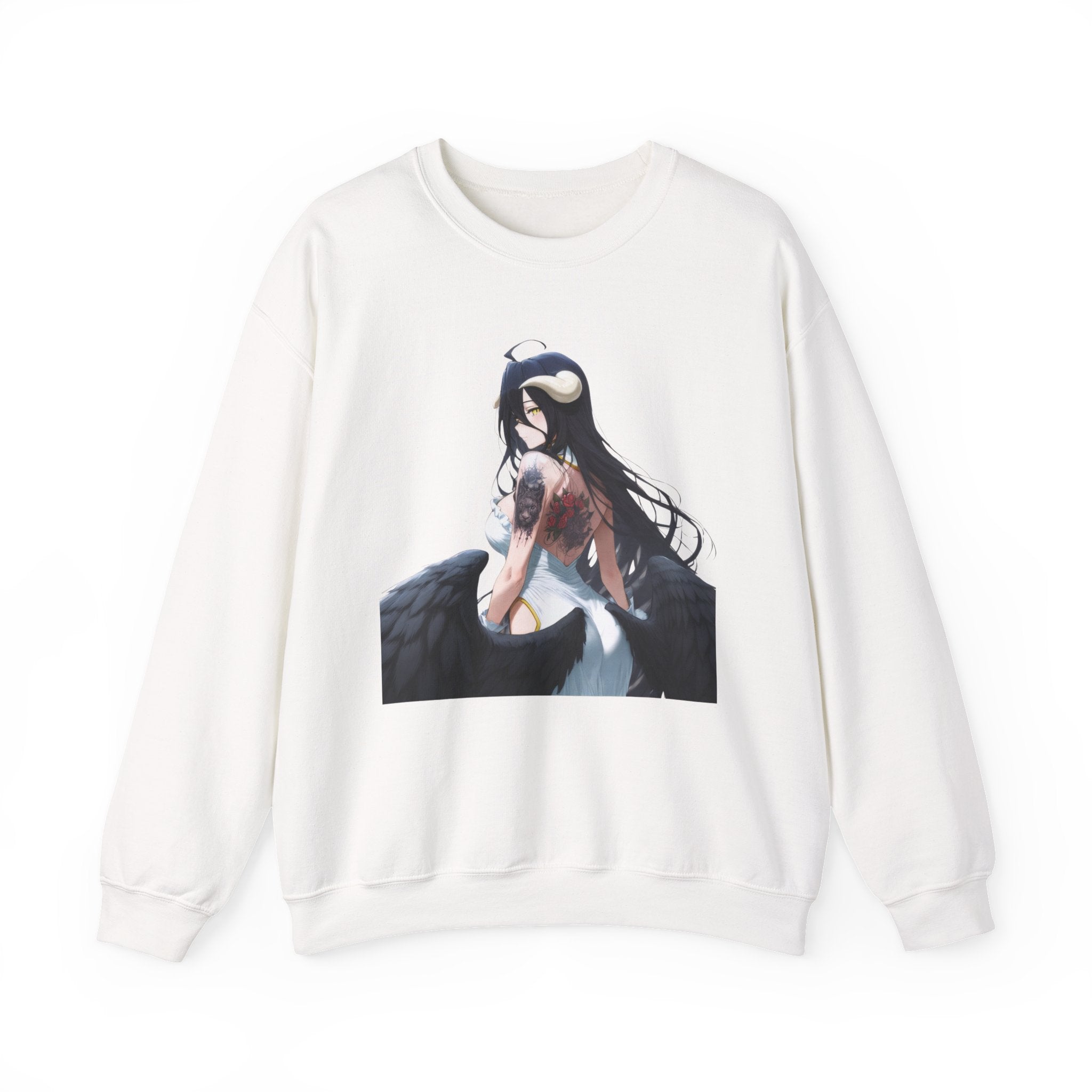 Gothic Albedo Overlord Waifu Unisex Heavy Blend™ Crewneck Sweatshirt