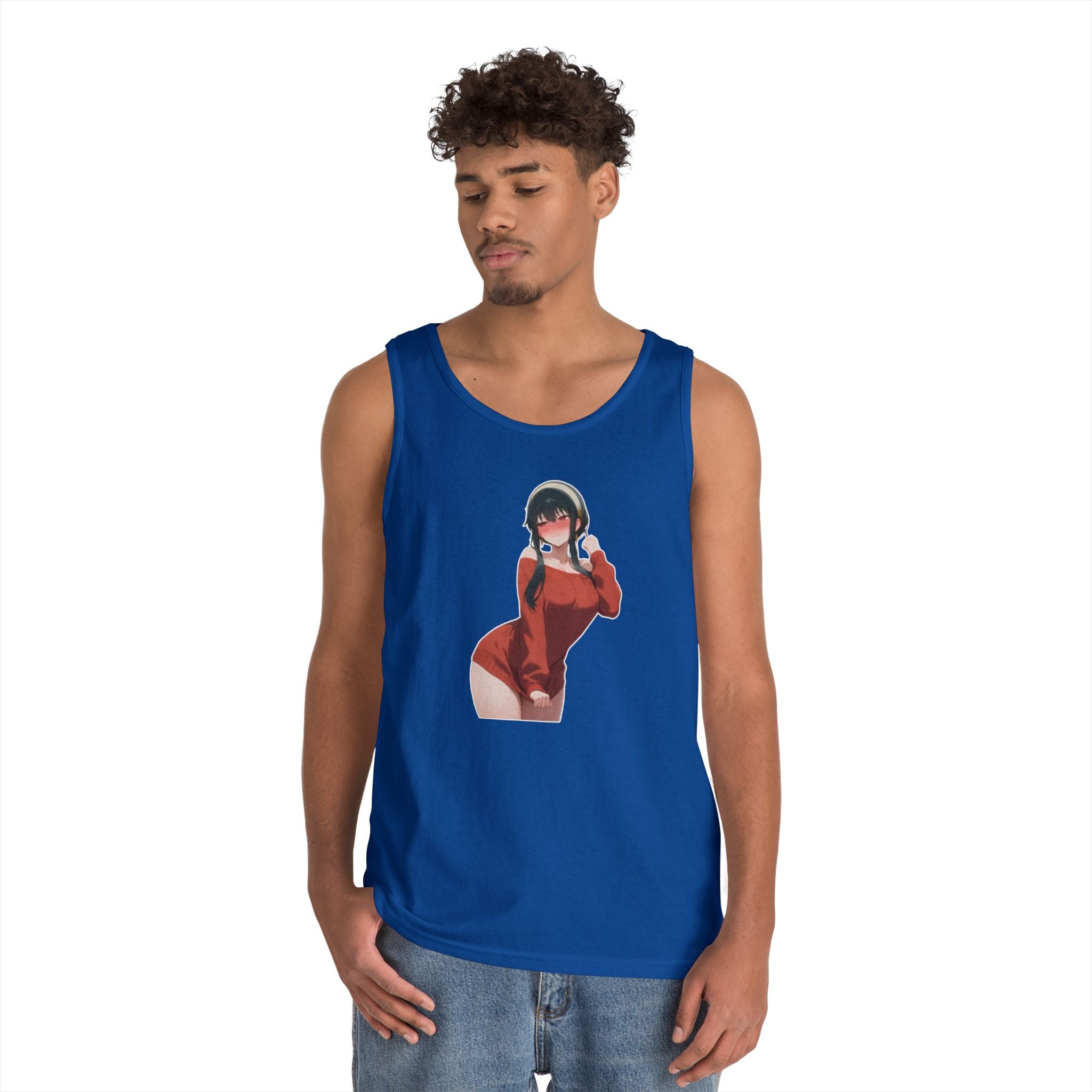 Yor Forger Blushing Waifu Heavy Cotton Tank Top