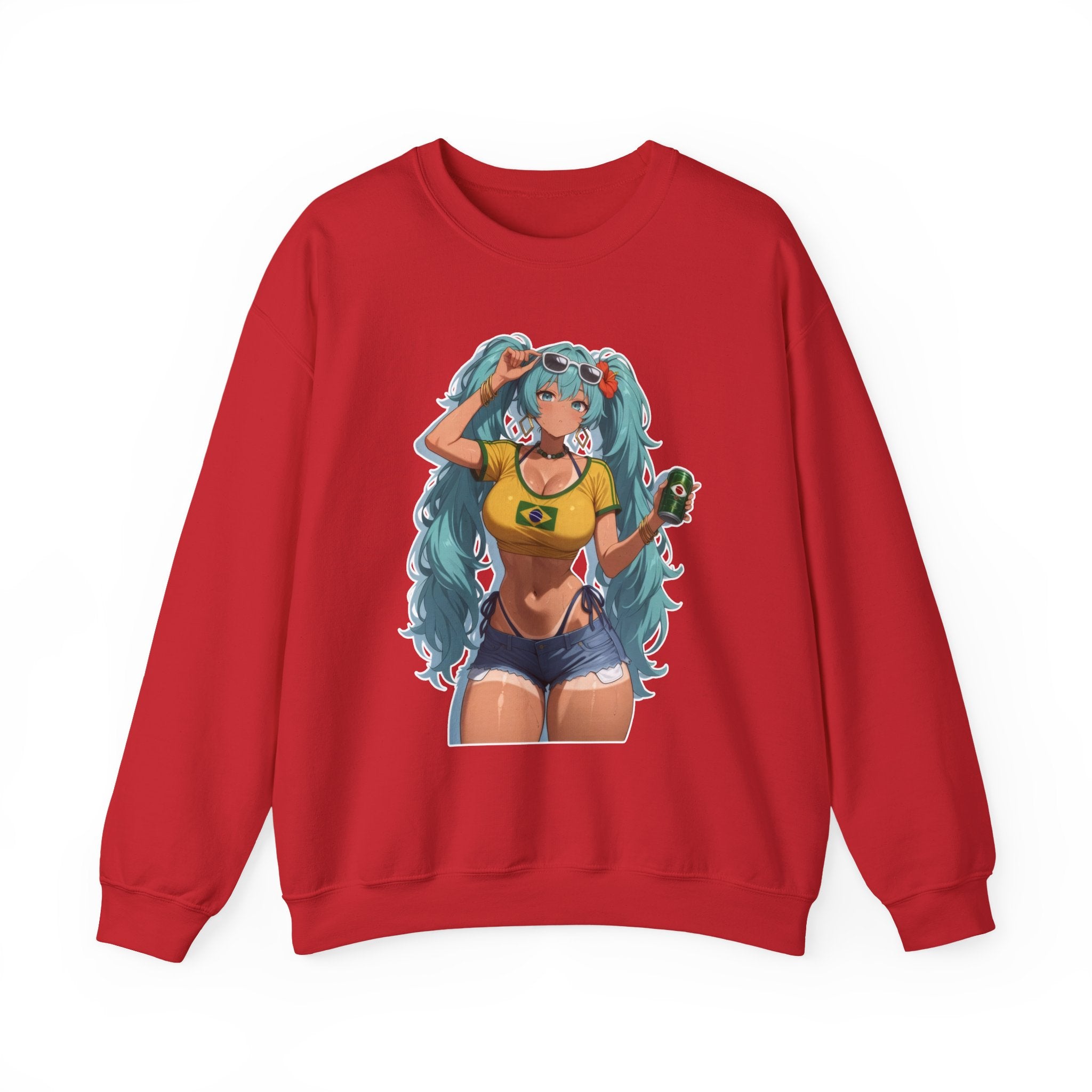 Hatsune Miku Brazil Girl Unisex Heavy Blend™ Crewneck Sweatshirt