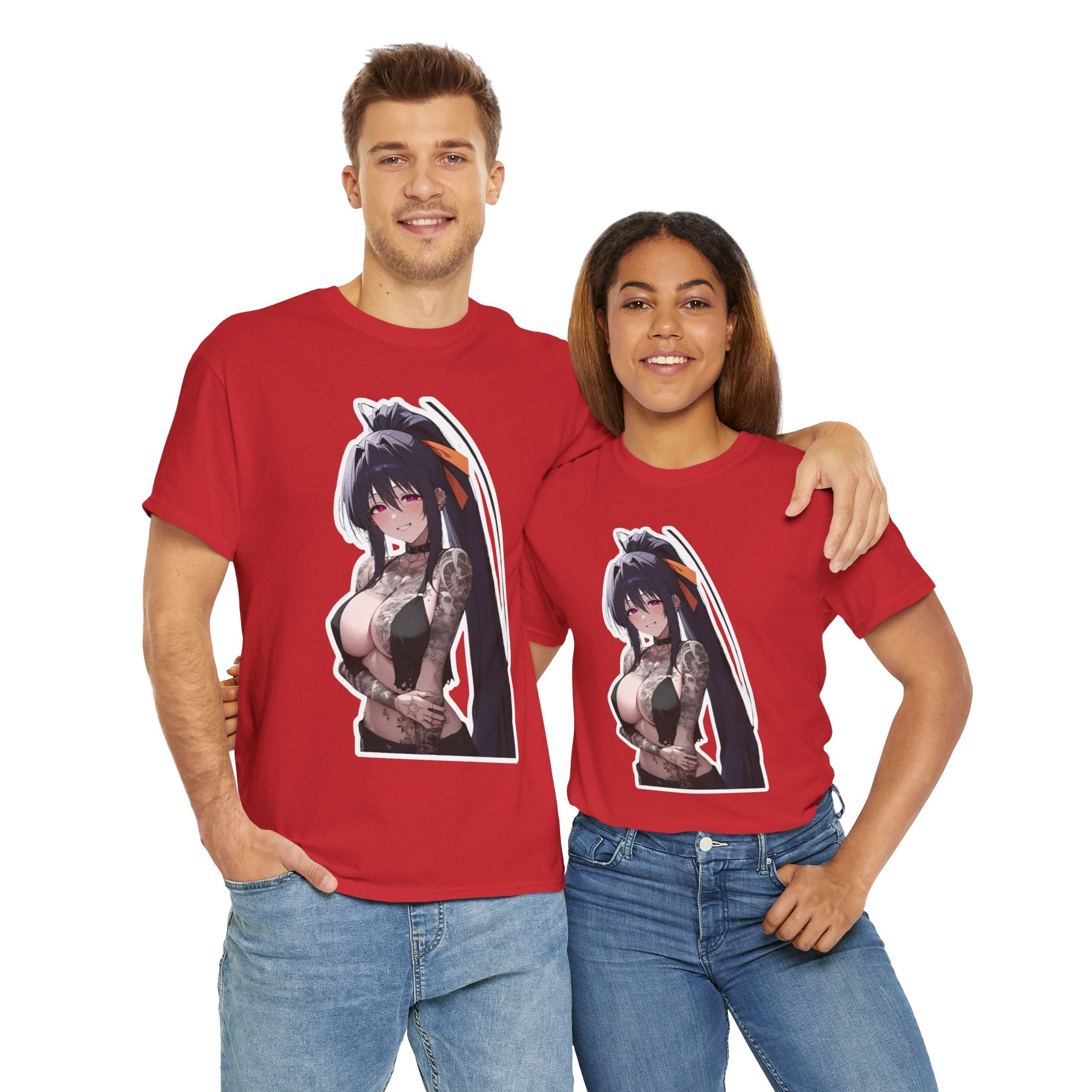 Akeno Himejima Gothic Tattooed Unisex Heavy Cotton Tee