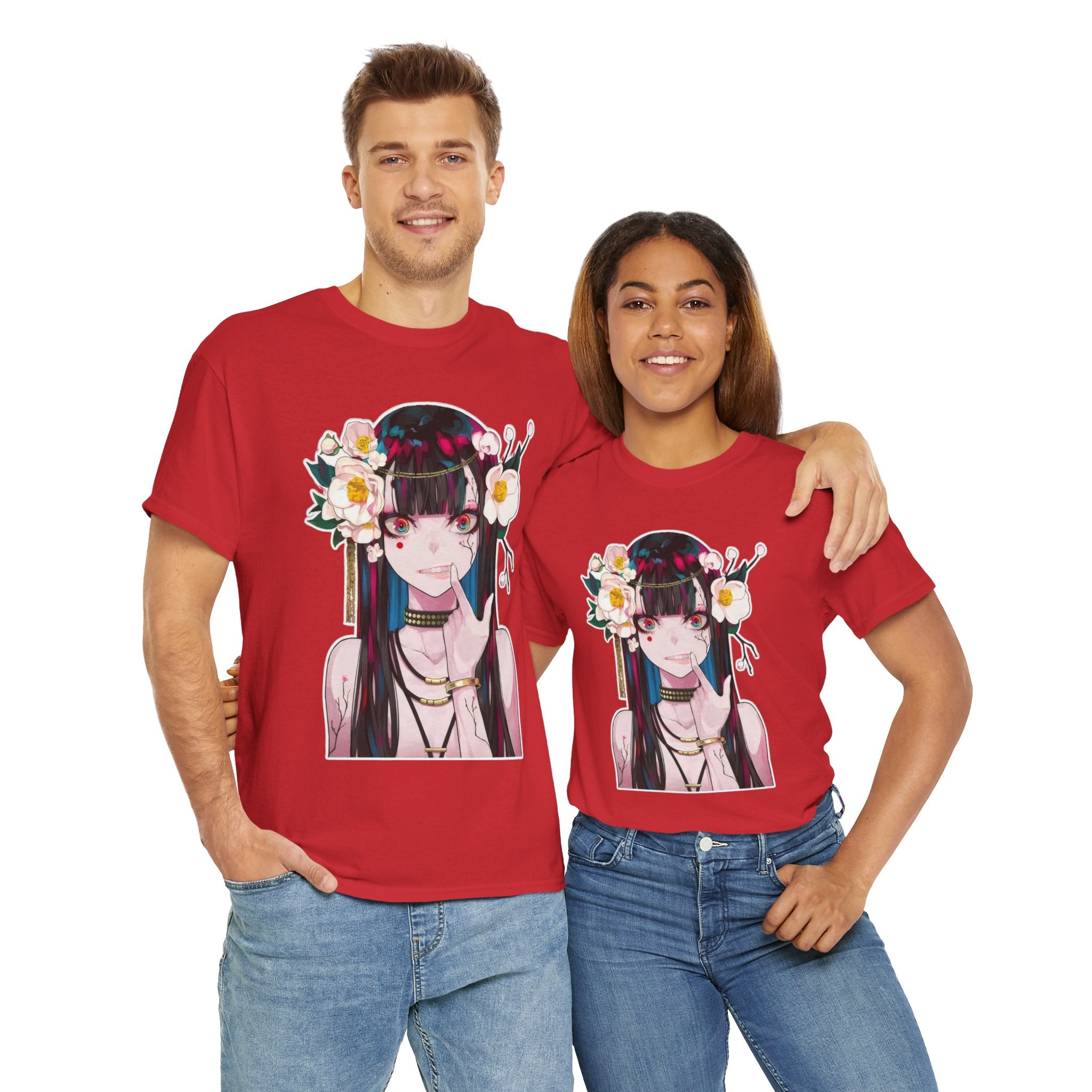 Vampire Girl Dark Fantasy Unisex Heavy Cotton Tee