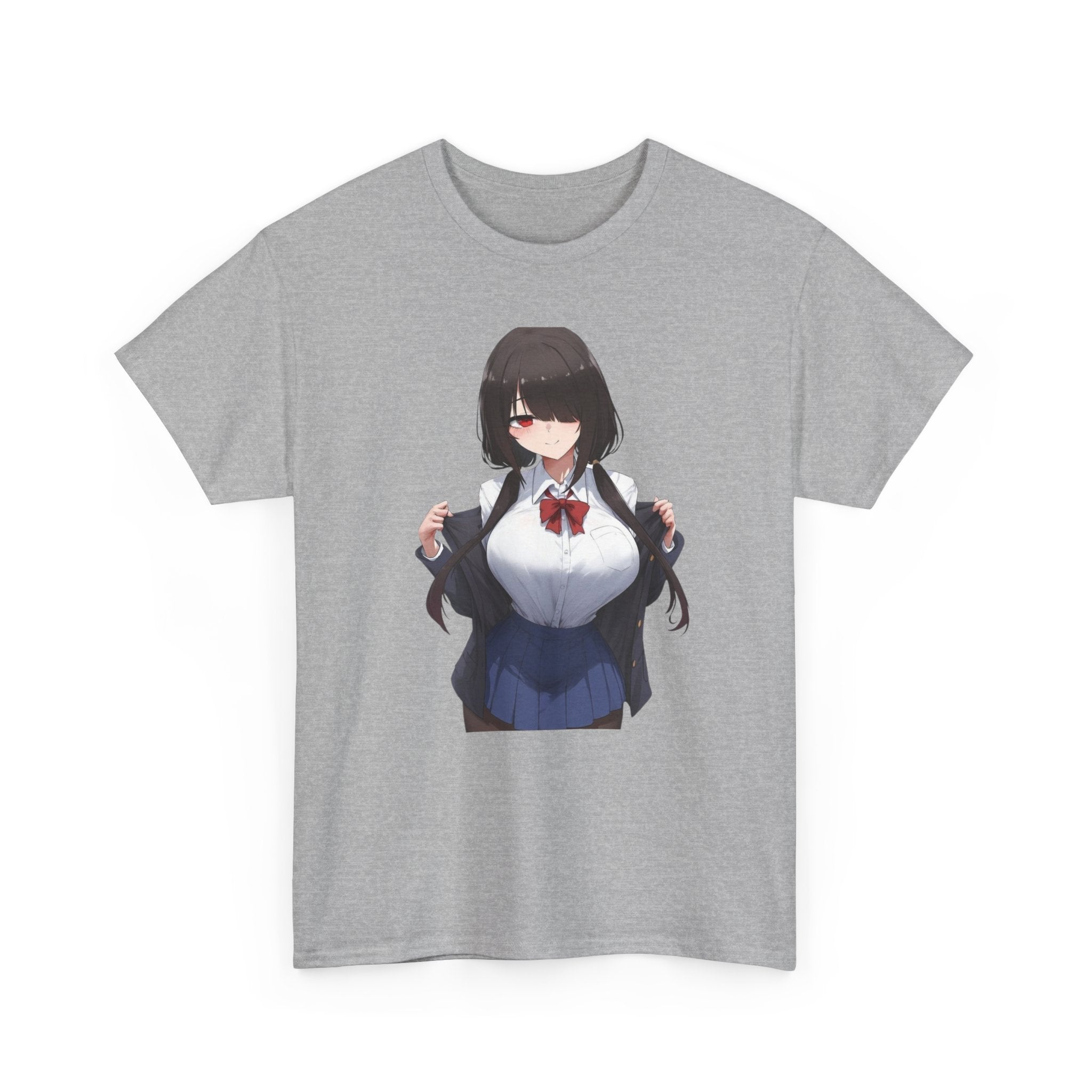 Tokisaki Kurum Schoolgirl Gothic Seductive Unisex Heavy Cotton Tee