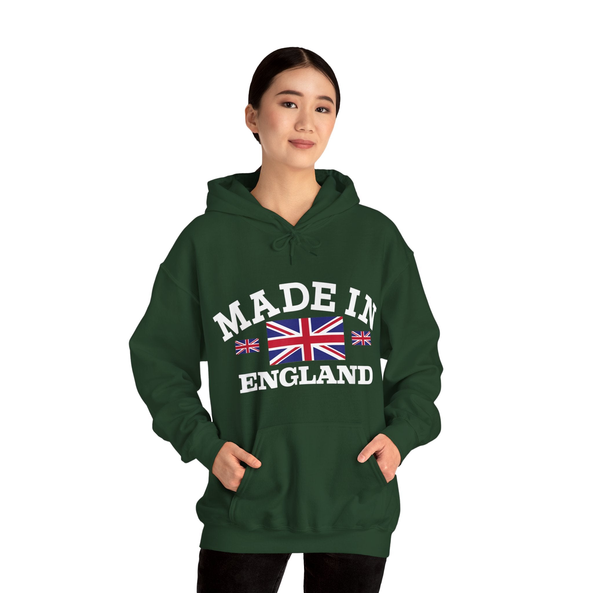 Made in England British Flag Union Jack Unisex Heavy Blend™ Hooded Sweatshirt