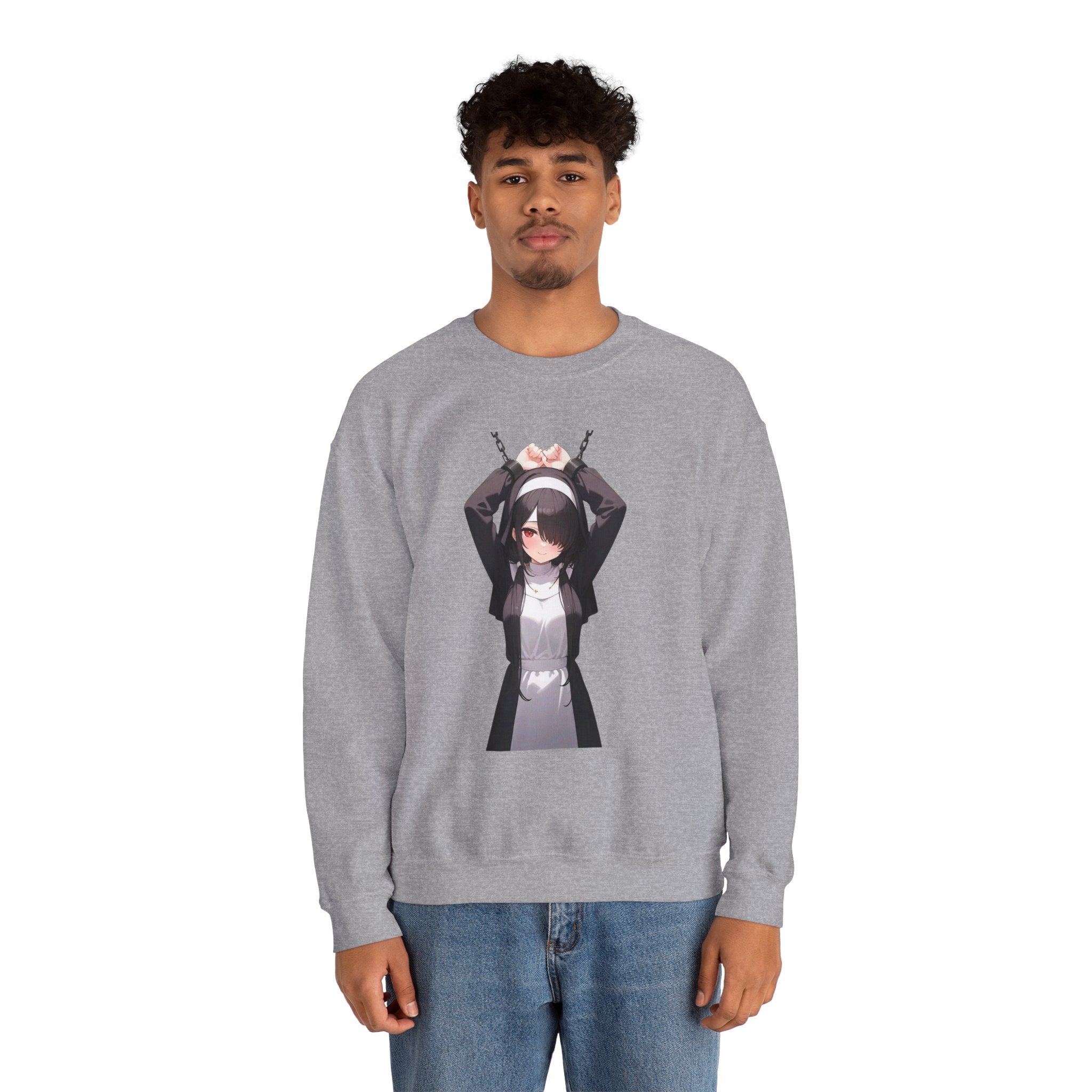 Tokisaki Kurum Nun Gothic Unisex Heavy Blend™ Crewneck Sweatshirt