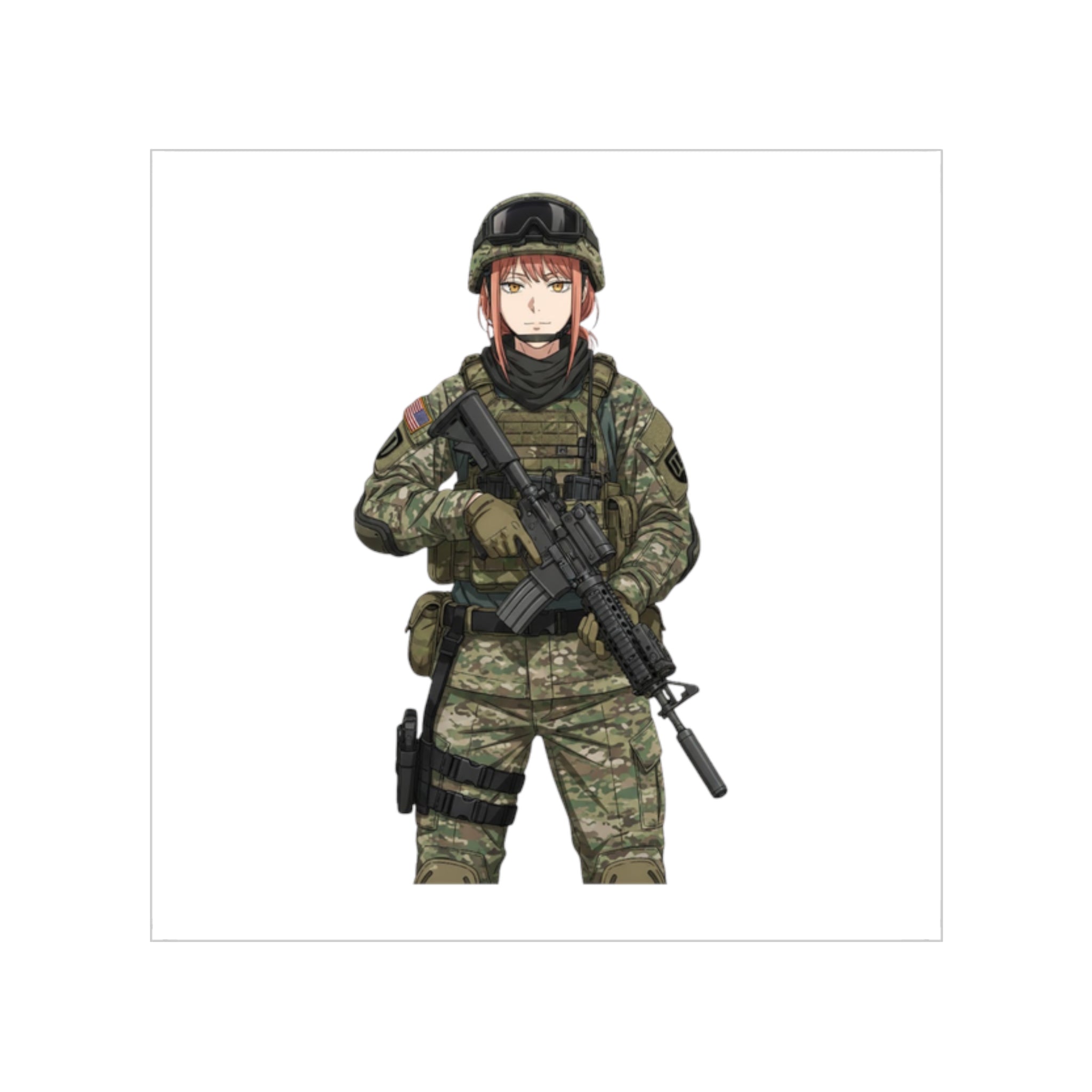 Makima AR15 Tactical Waifu Sticker