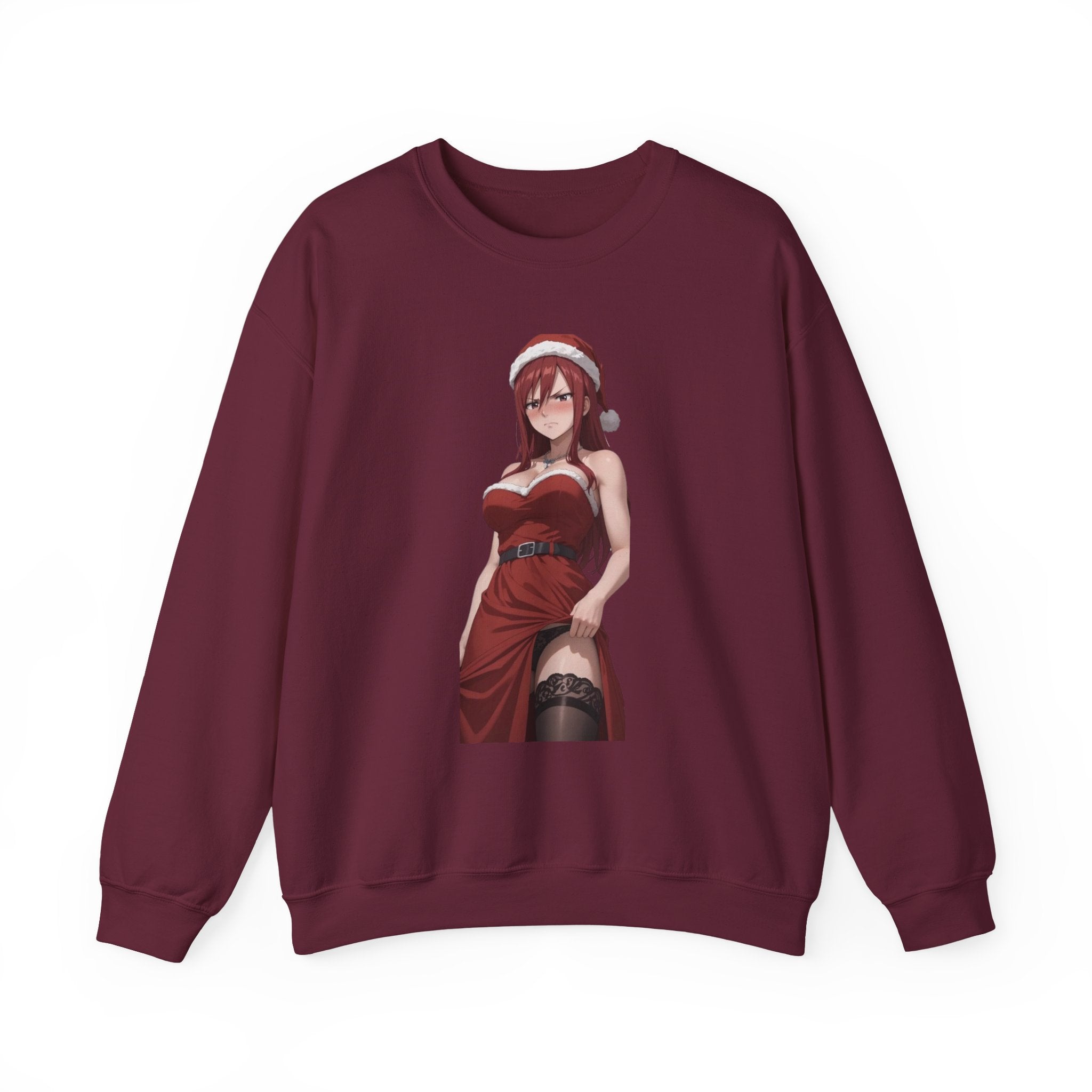 Ezra Scarlet Christmas Themed Angry Unisex Heavy Blend™ Crewneck Sweatshirt