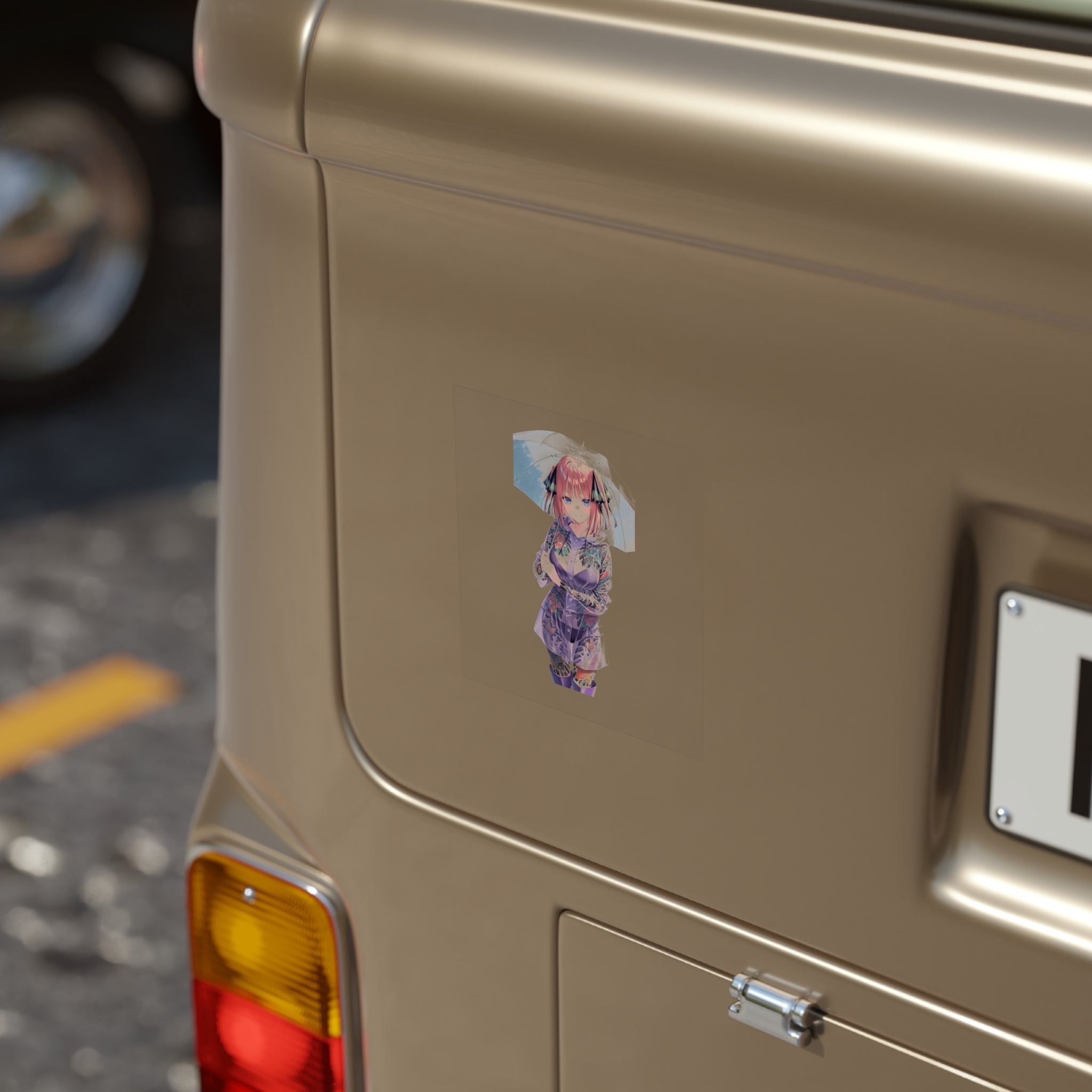 Nino Nakano Tattoo Rain Waifu Sticker