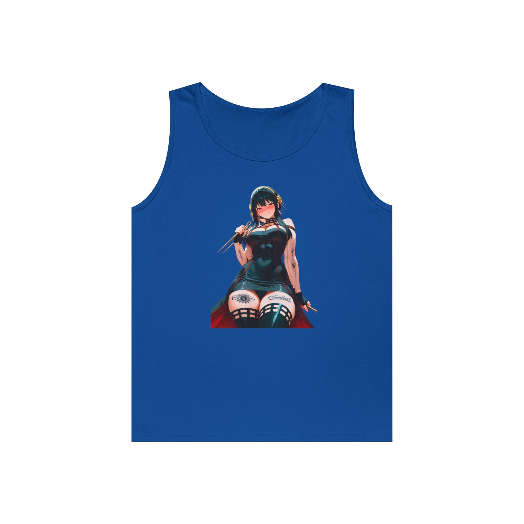 Yor Forger Assassin Gothic Tattooed Heavy Cotton Tank Top
