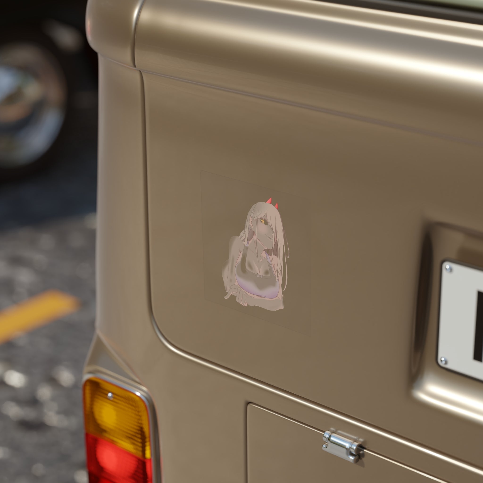 Power Cute Waifu Sticker