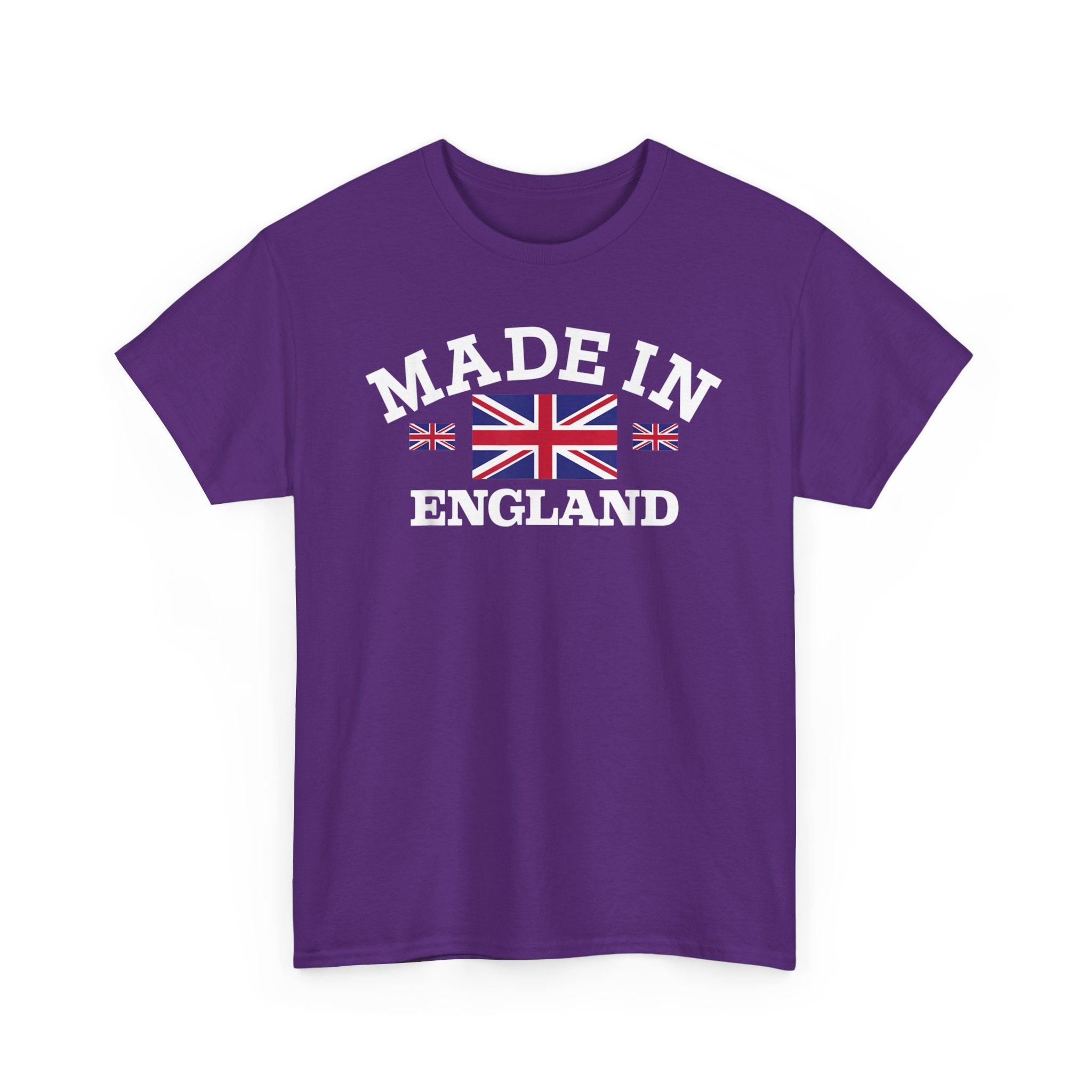 Made in England British Flag Union Jack Unisex Heavy Cotton Tee