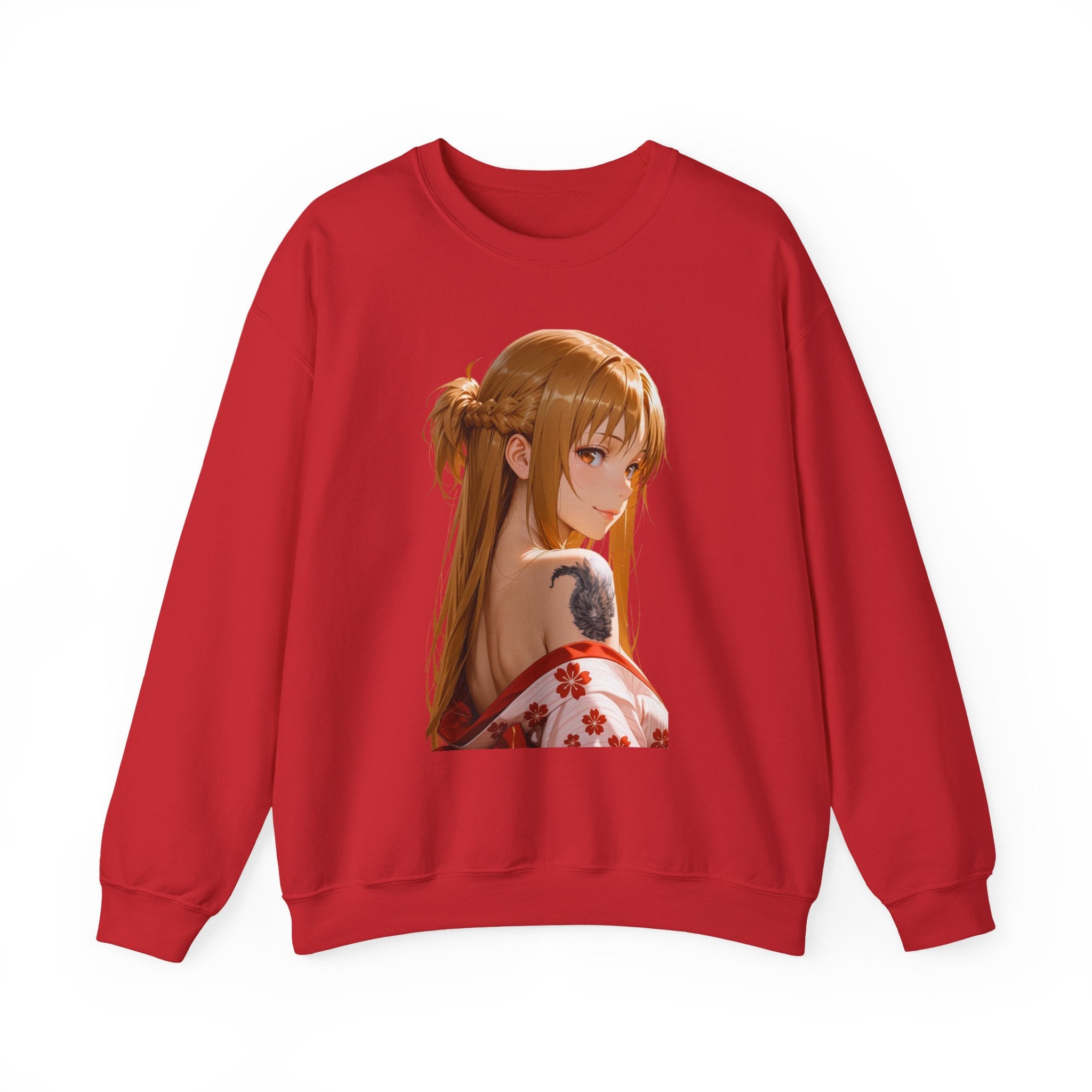 Asuna Kimono Tattoo Unisex Heavy Blend™ Crewneck Sweatshirt